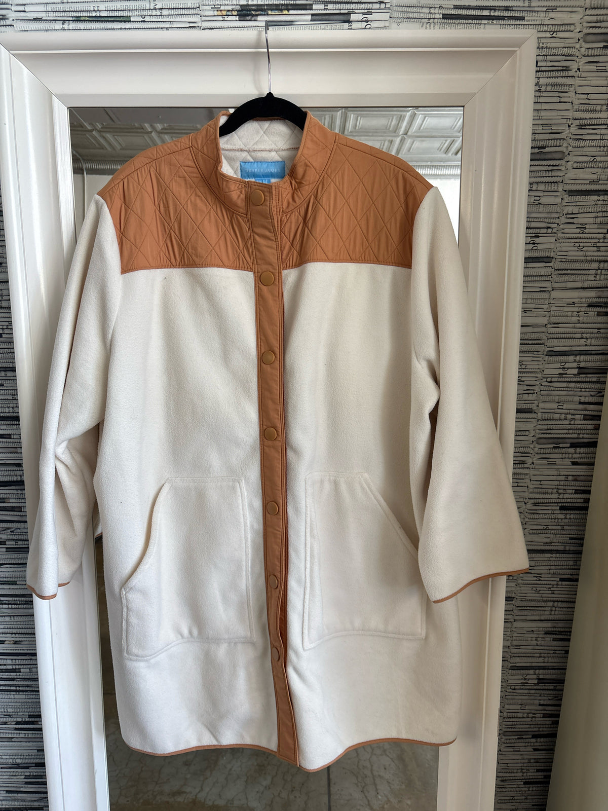 Draper James Size 2X tan/ivory Jacket