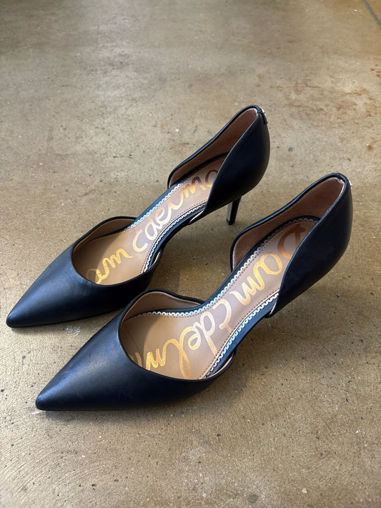 Sam Edelman Shoe Size 7.5 Black Pointed toe Heels