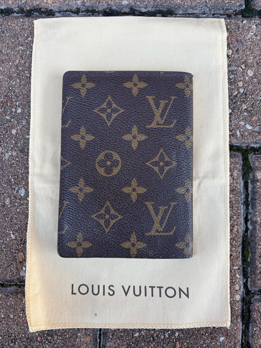 Louis Vuitton Brown/Tan Signature Monogram Pocket Agenda Cover