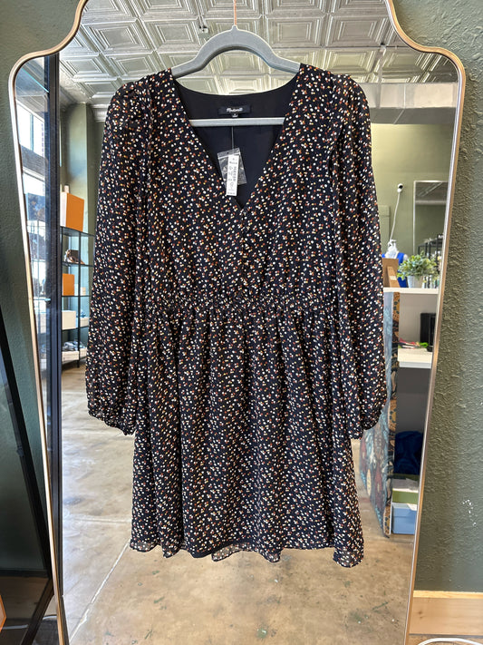 MADEWELL Size M Black Print Dress