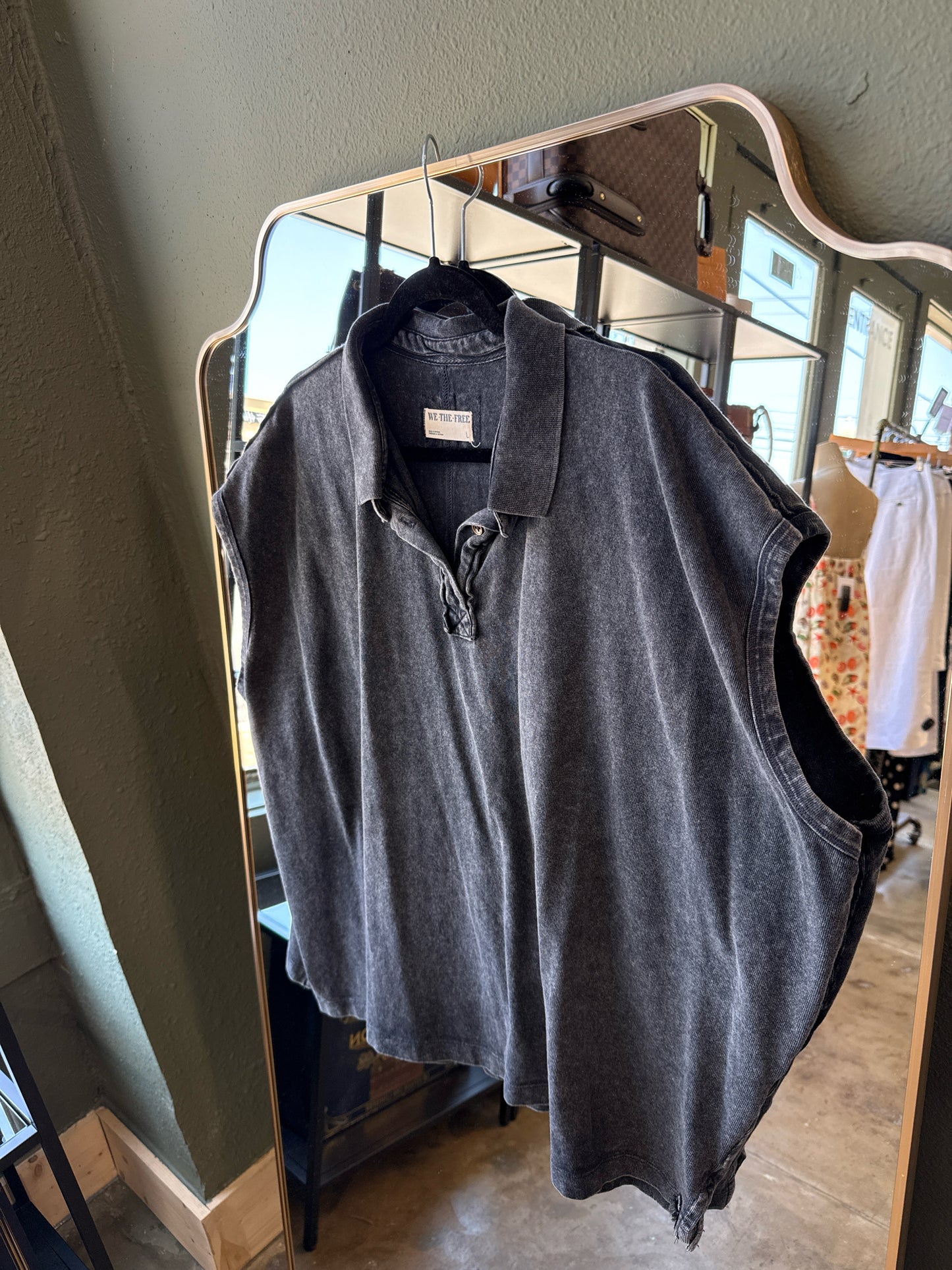 We The Free Size L Charcoal Top