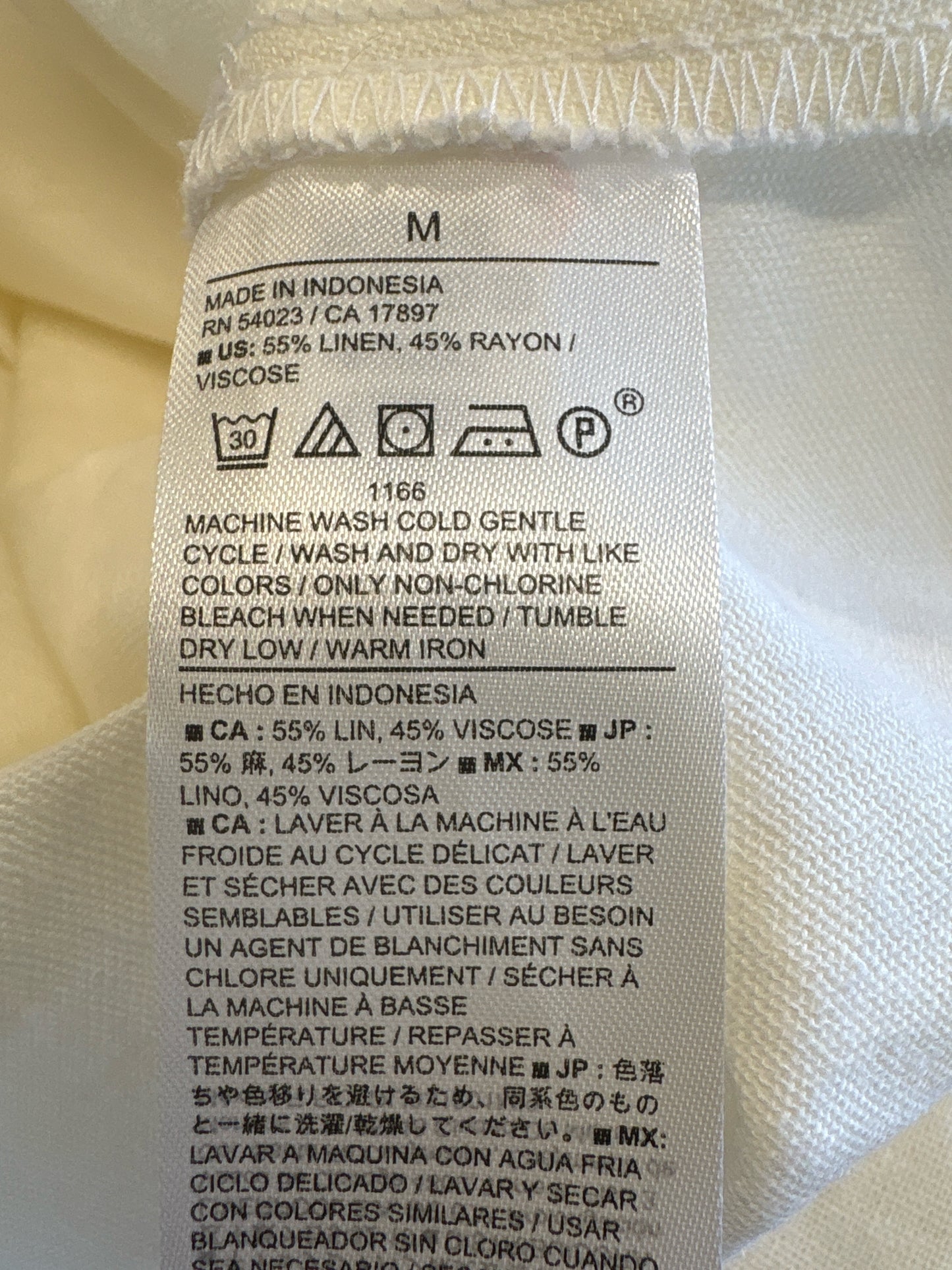 Banana Republic Size M White Top