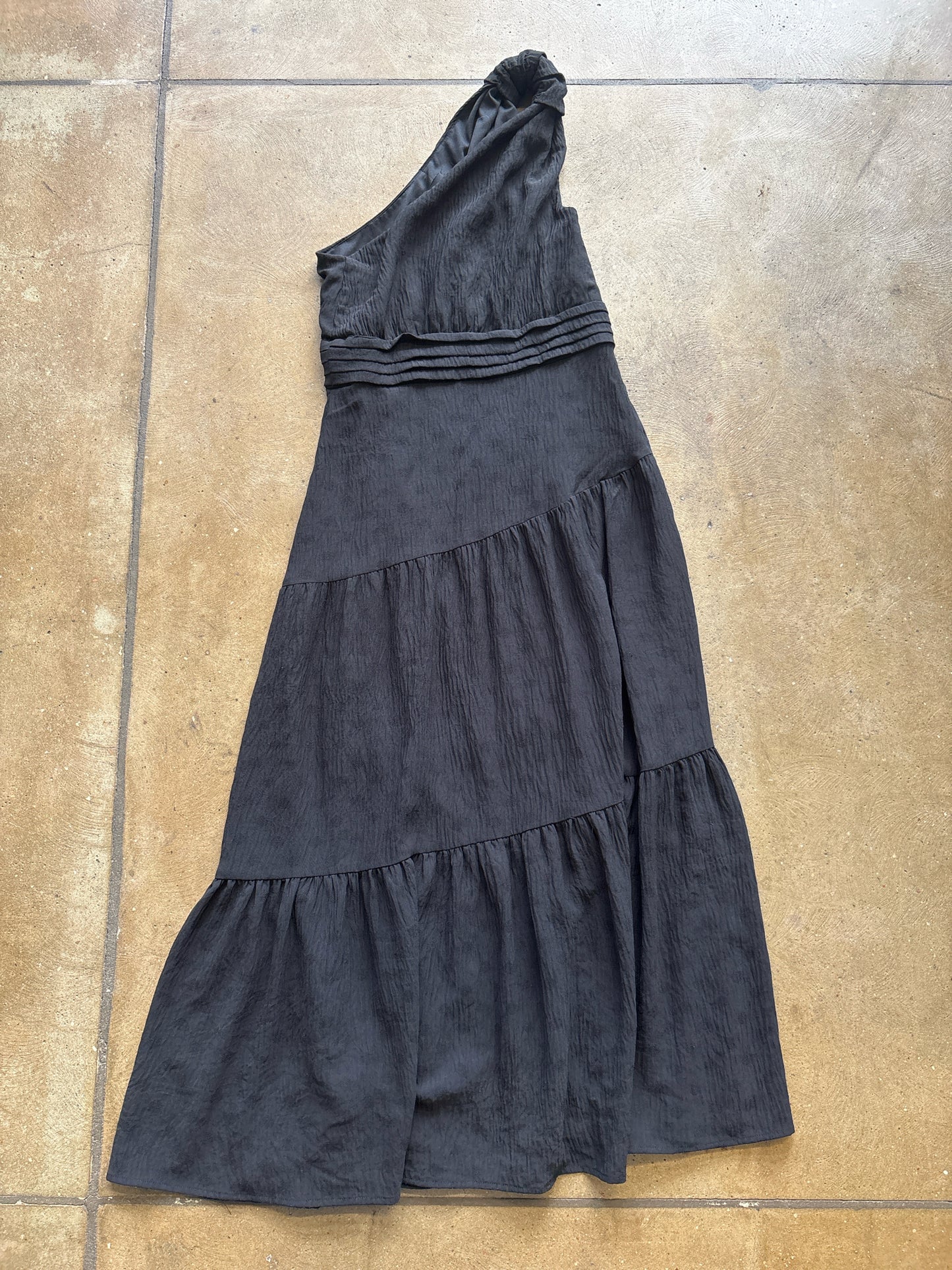 Fabrik Size S Black One shoulder Dress