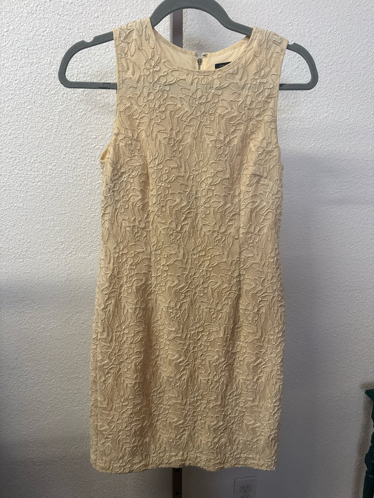 ANN TAYLOR Size 2 Ivory Lace Dress
