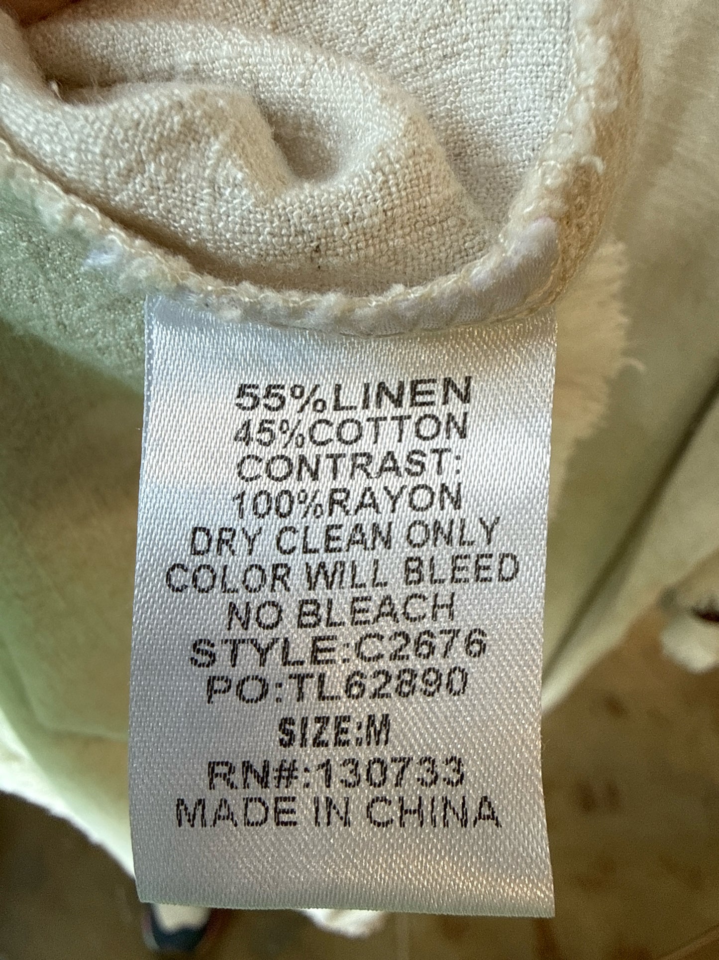 Umgee Size M Cream Top