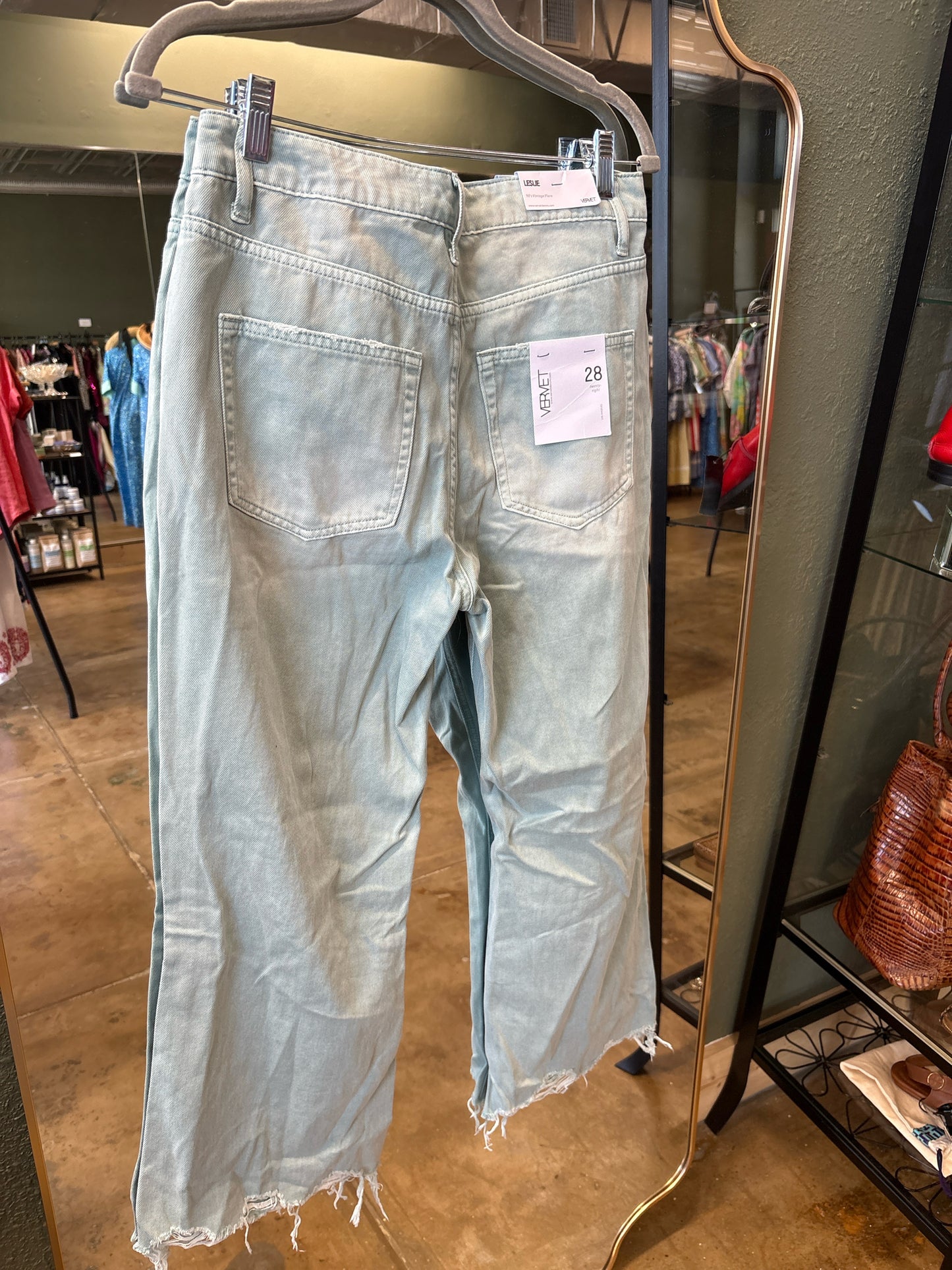 VERVET Size 28 Blue/Green Jeans