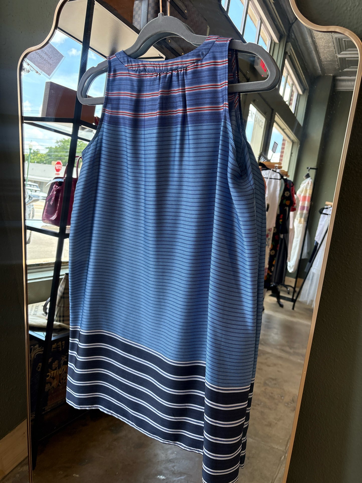 LOFT Size XS blue + multi Dress