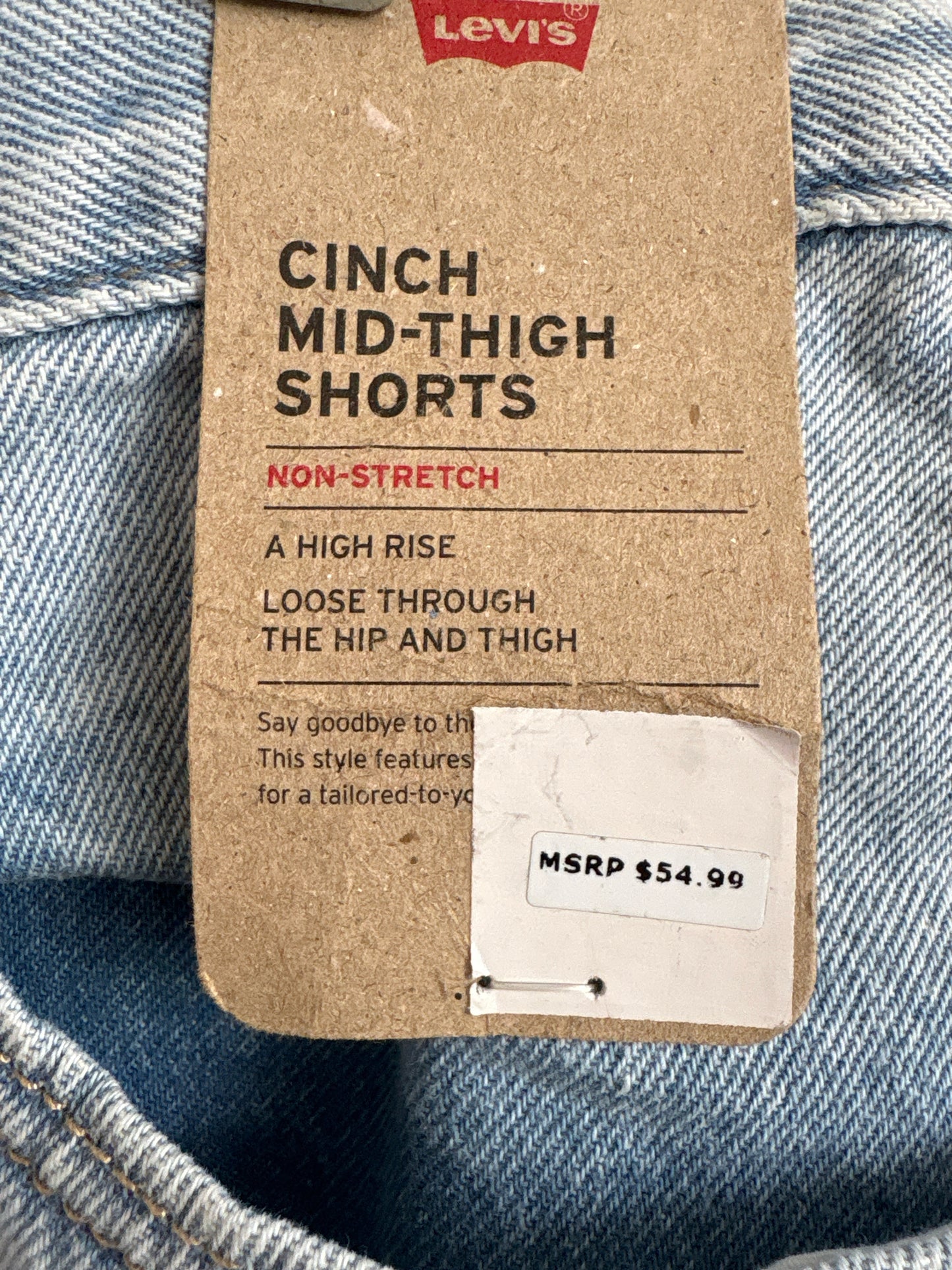 Levis Size 30 Denim Shorts