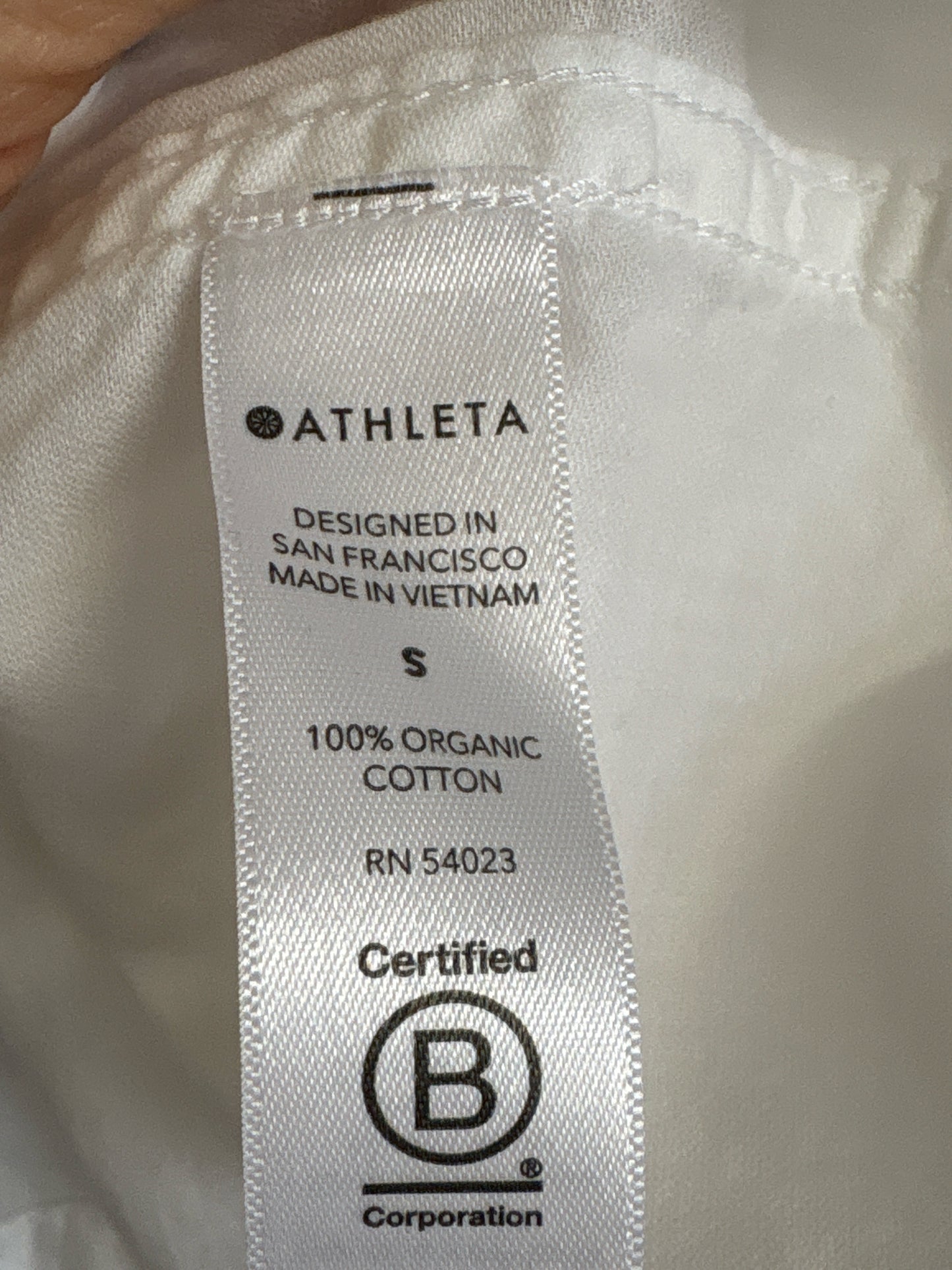 ATHLETA Size S White Top