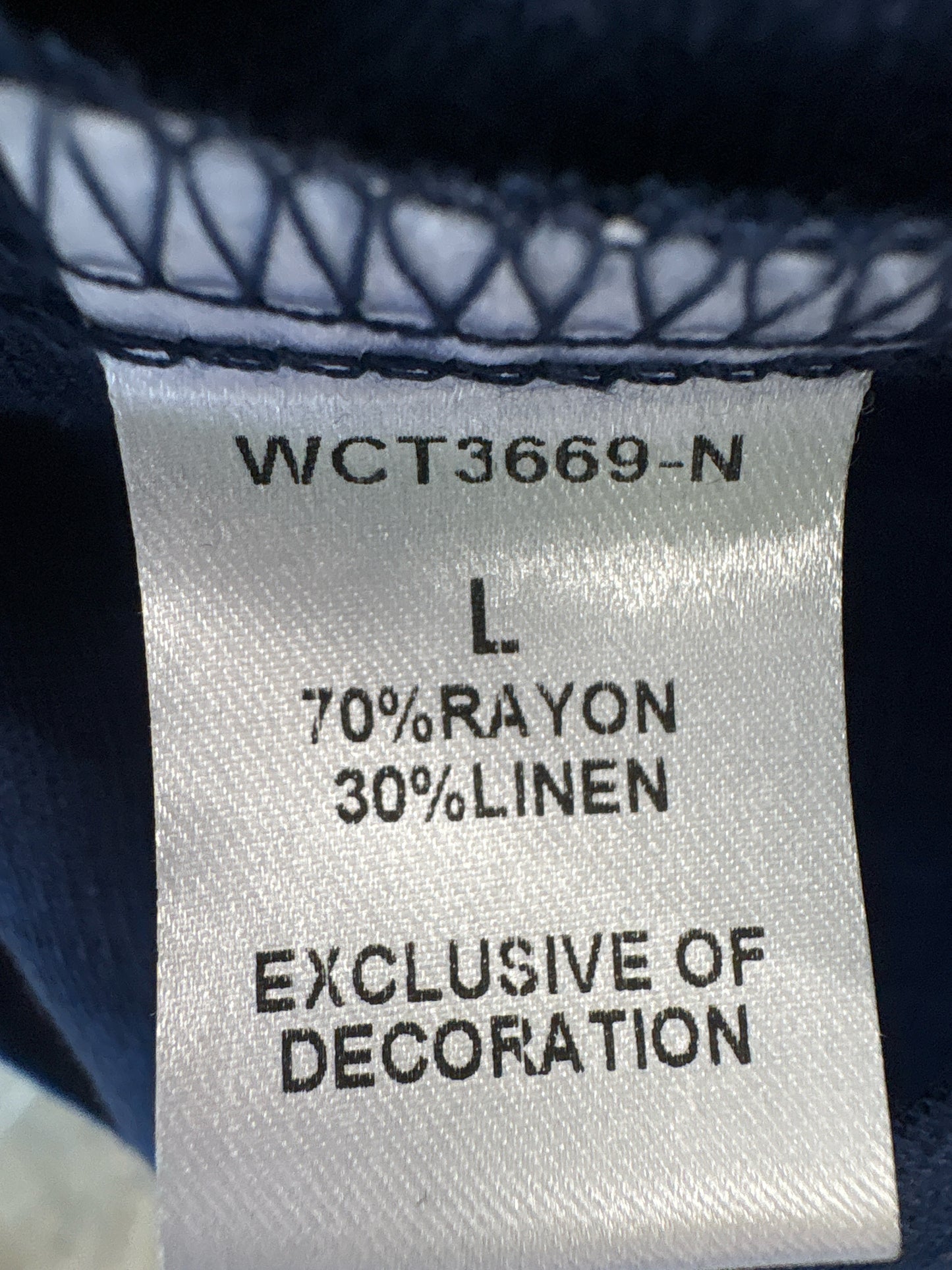 THML Size L Navy/Cream Top