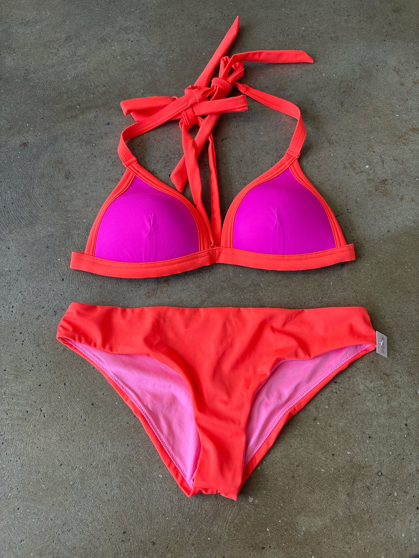 PINK Size S Orange swim BOTTOM