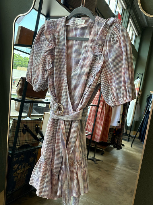 Storia Size M multi Checkered Dress