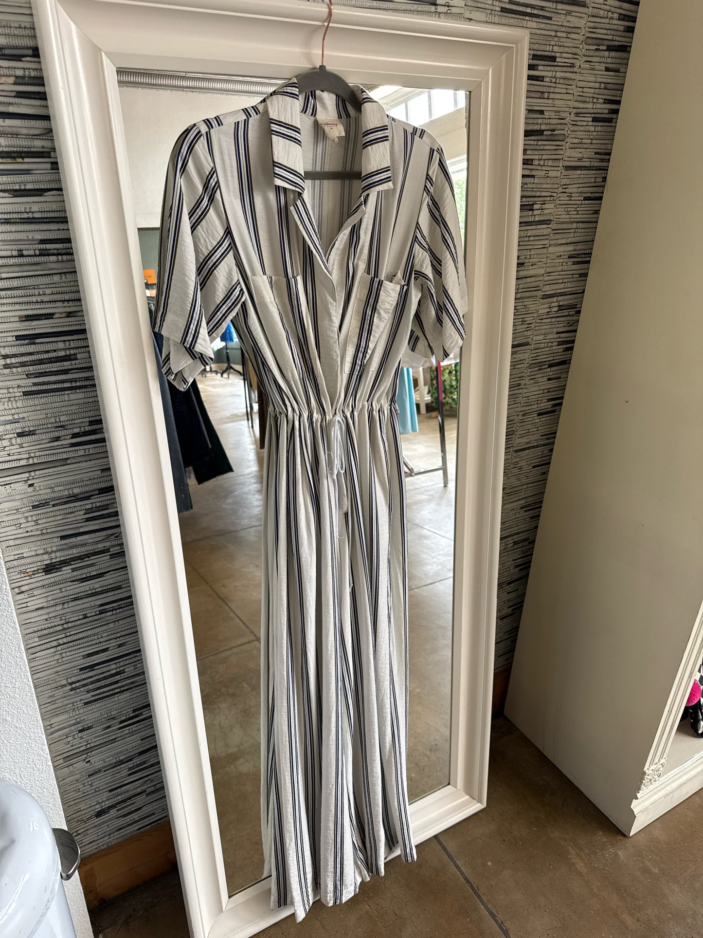 plenty Size S White/Blue Romper