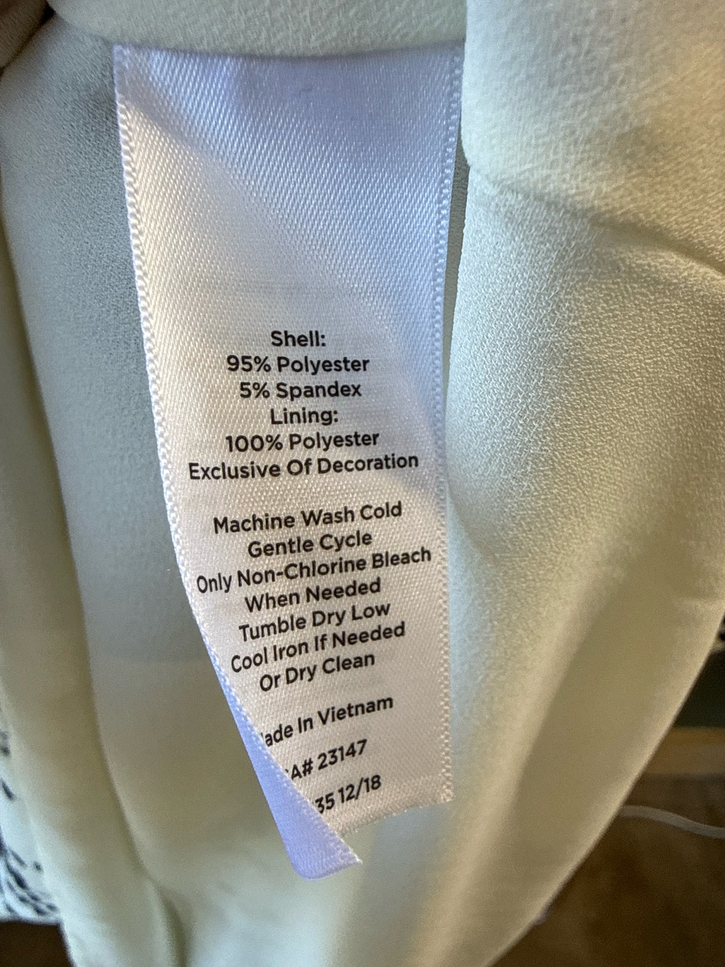 TALBOTS Size 10P White/Black Dress