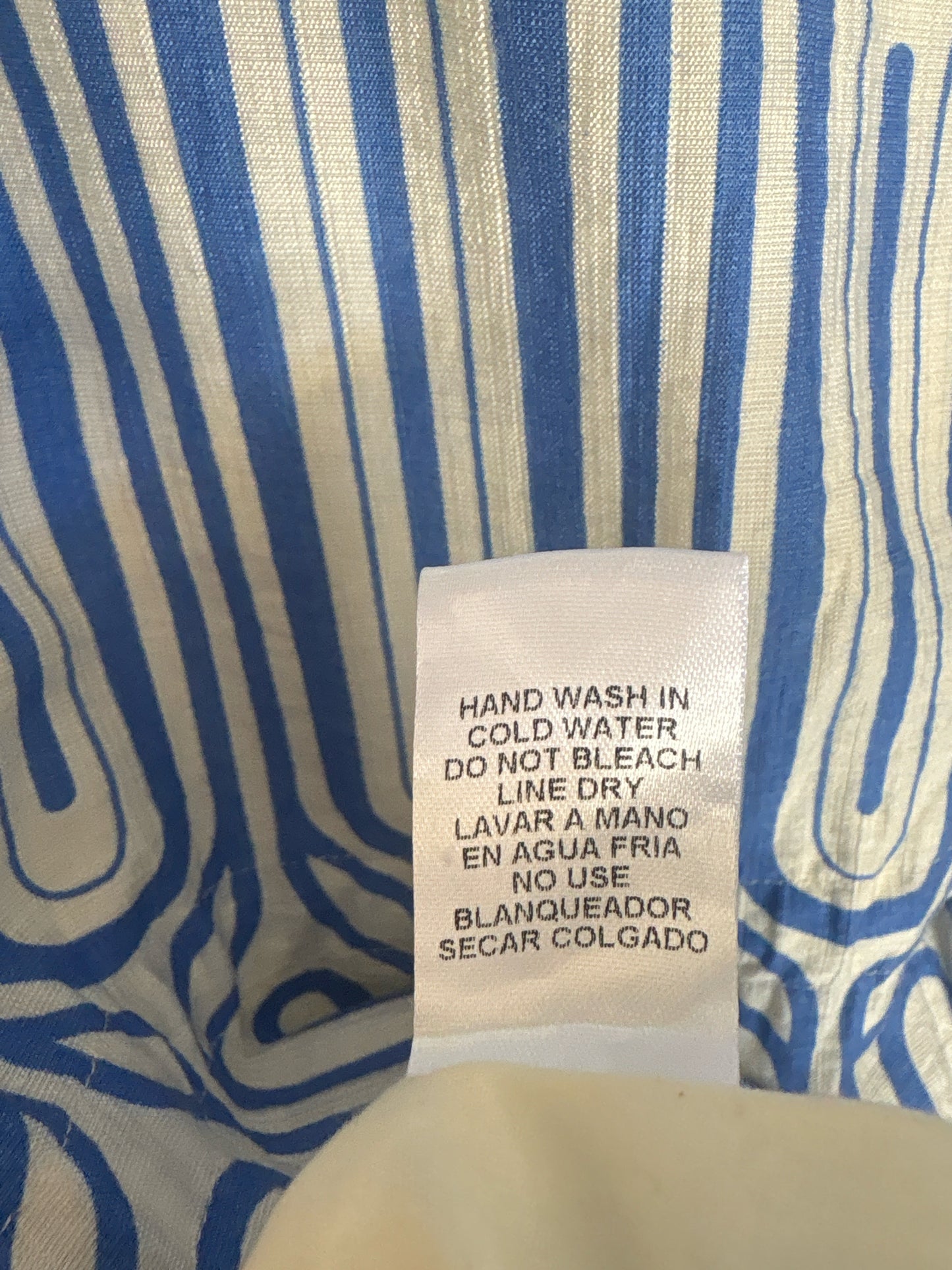 entro Size L Blue/Cream Dress