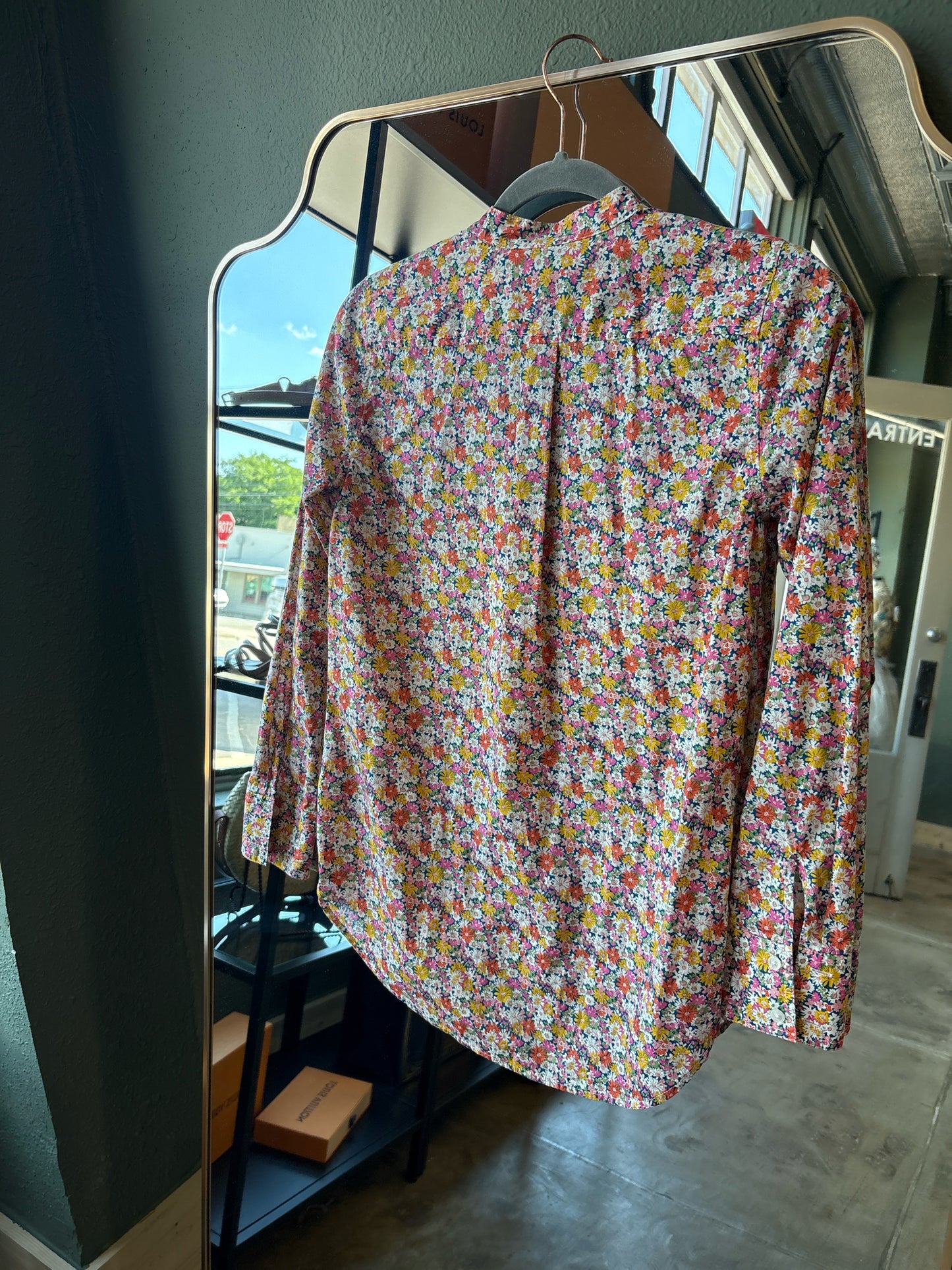 J. CREW Size XXS multi Floral Top