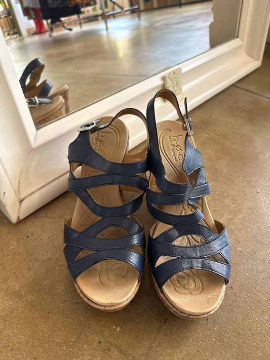 BOC Shoe Size 8 Navy Wedge