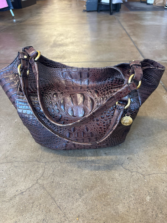 Brahmin Brown Animal Pattern Bag