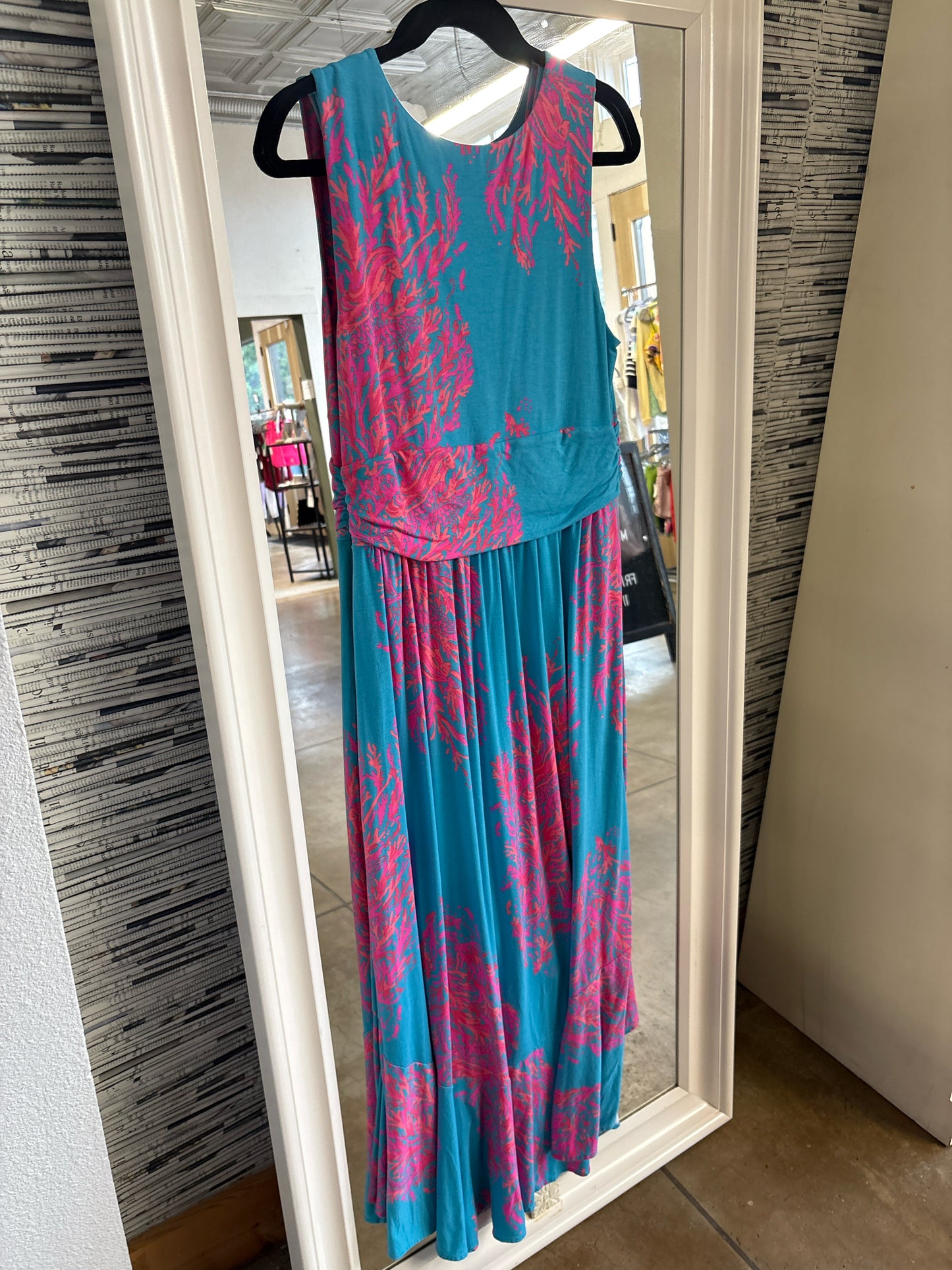 Lilly Pulitzer Size L aqua/pink Dress