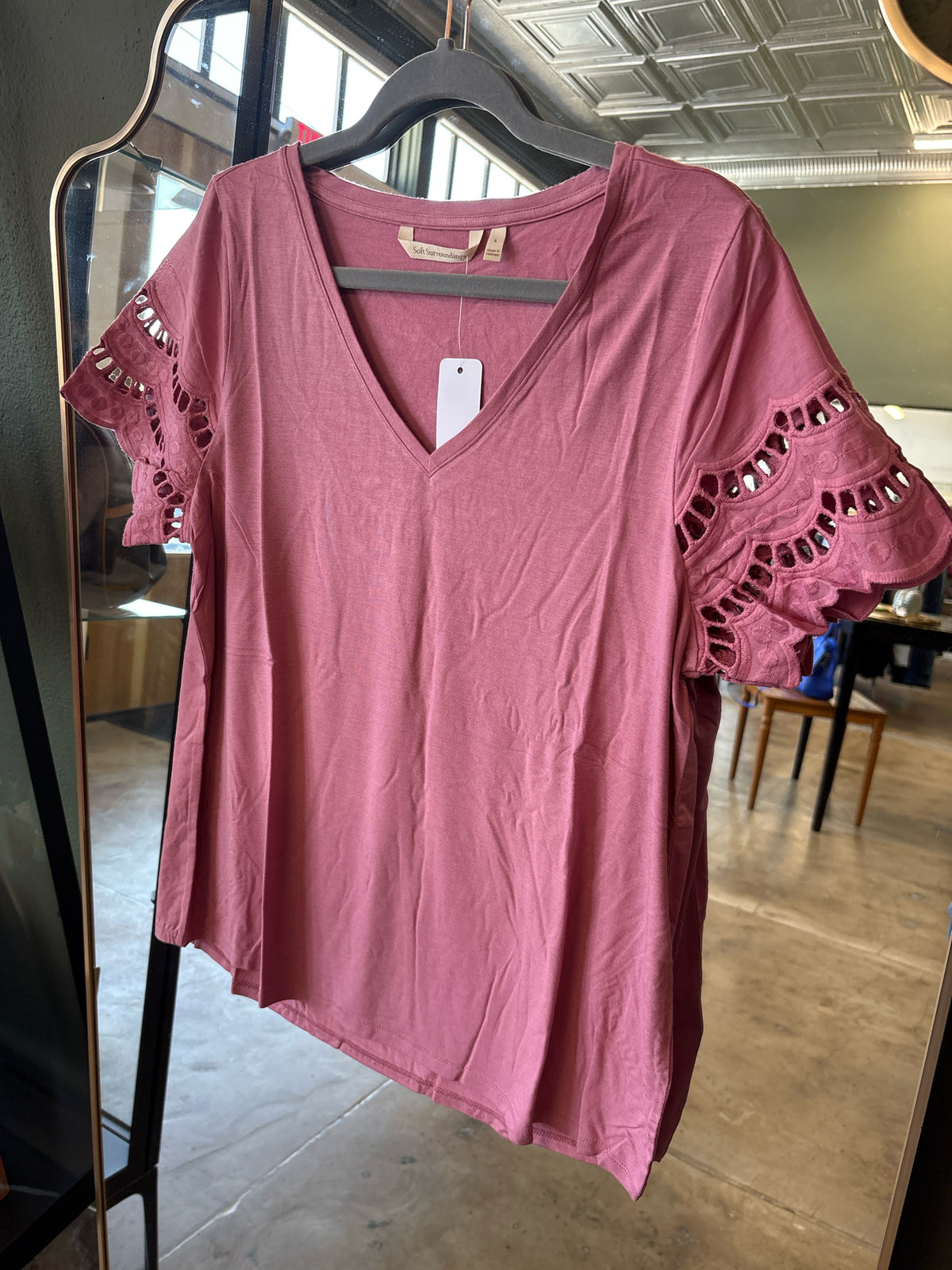 Soft Surroundings Size L Pink Top