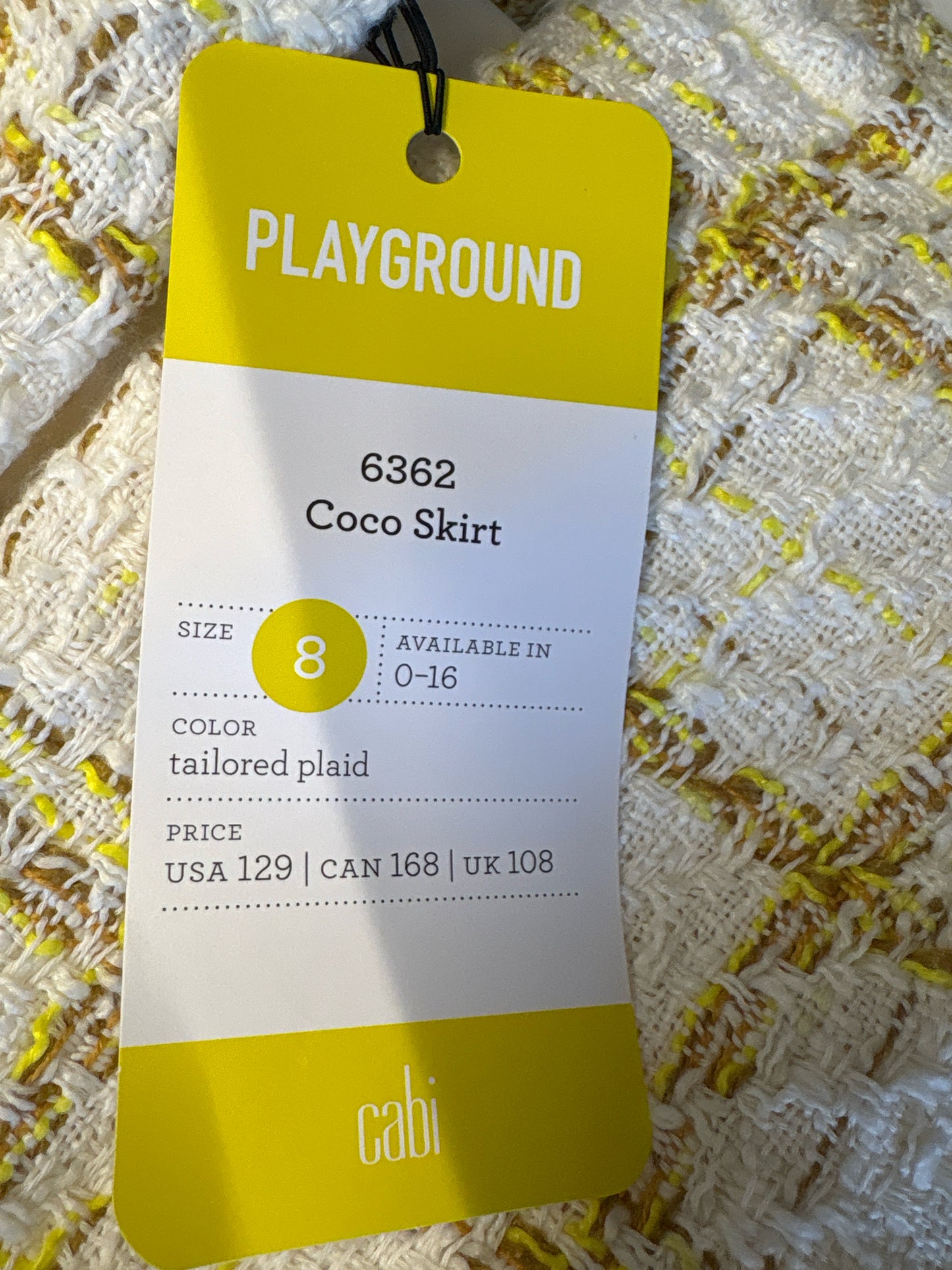 Cabi Size M/8 white multi Two Piece Set