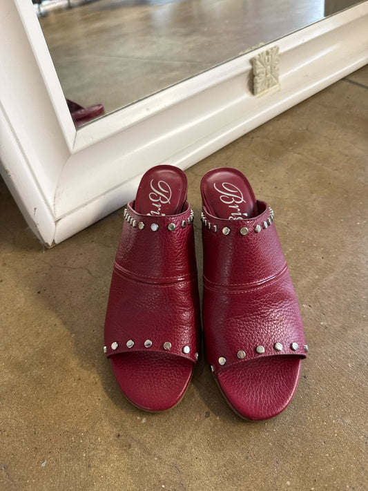 Brighton Shoe Size 6.5 Red Wedge