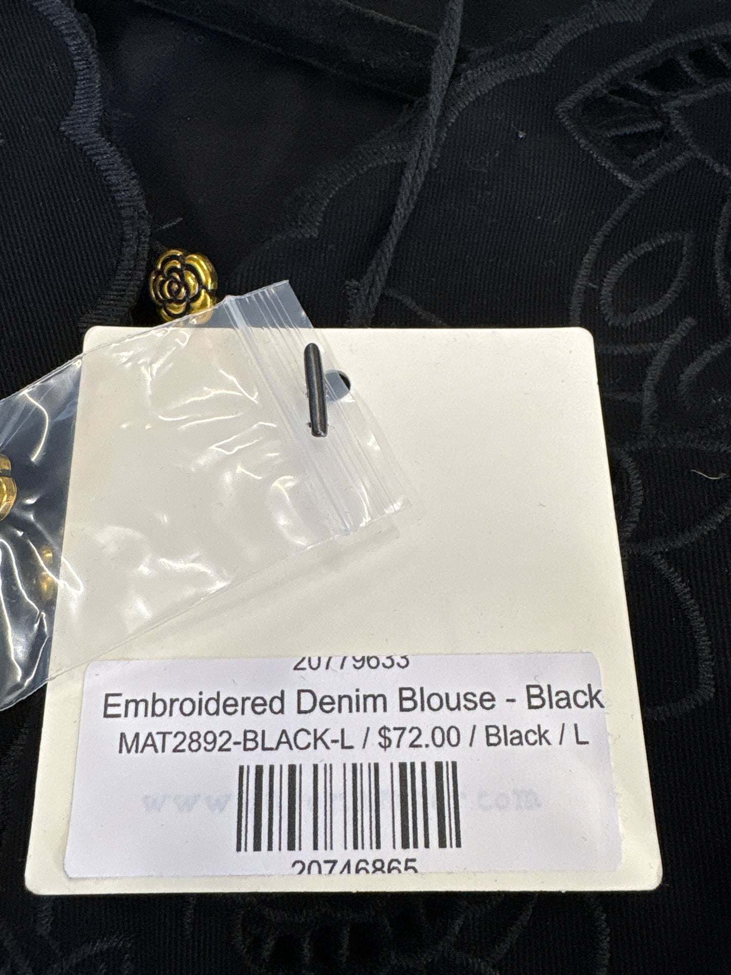 Aaron & Amber Size L Black Top