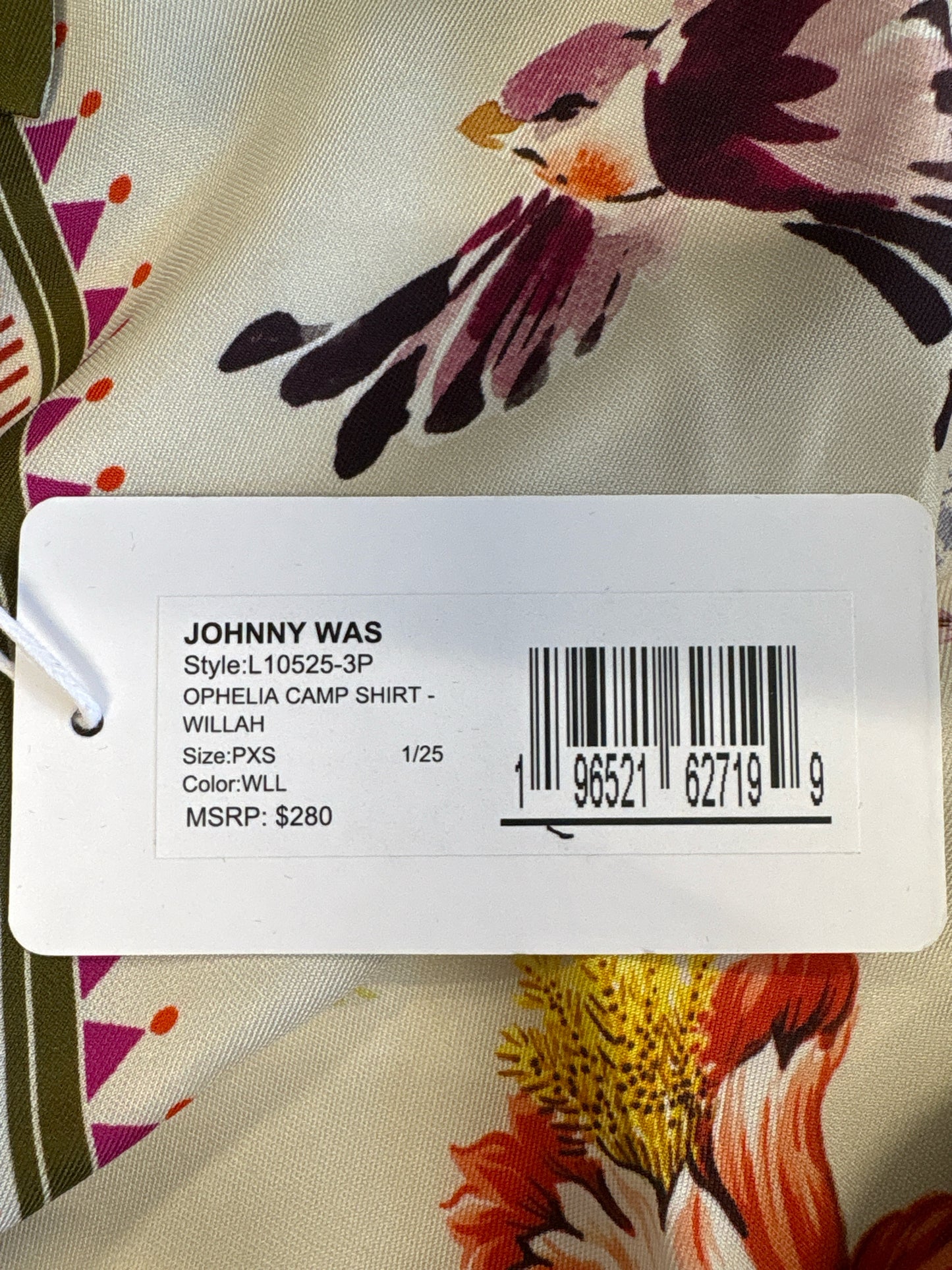 Johnny Was Size PXS cream multi Top