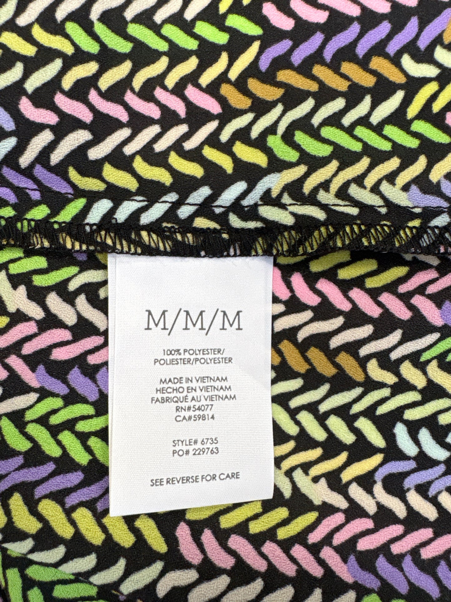 Cabi Size M black multi Two Piece Set