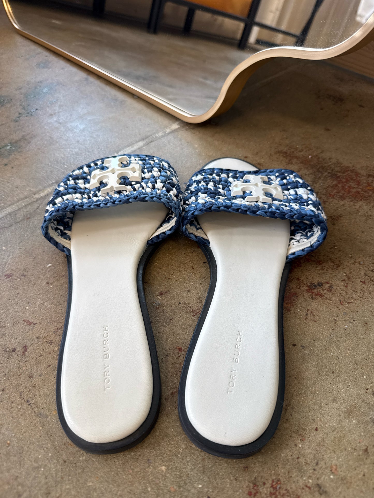 Tory Burch Shoe Size 10 Blue Sandals