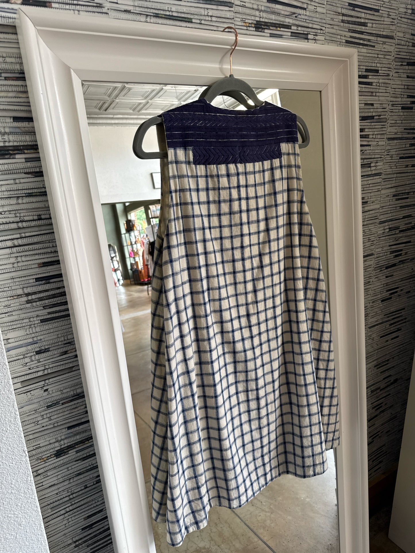 MADEWELL Size S Blue/White Dress