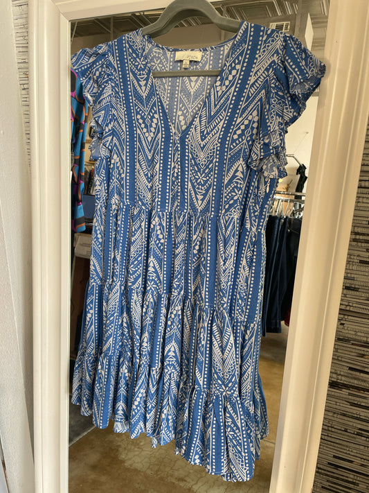 Pinch Size L Blue/White Dress