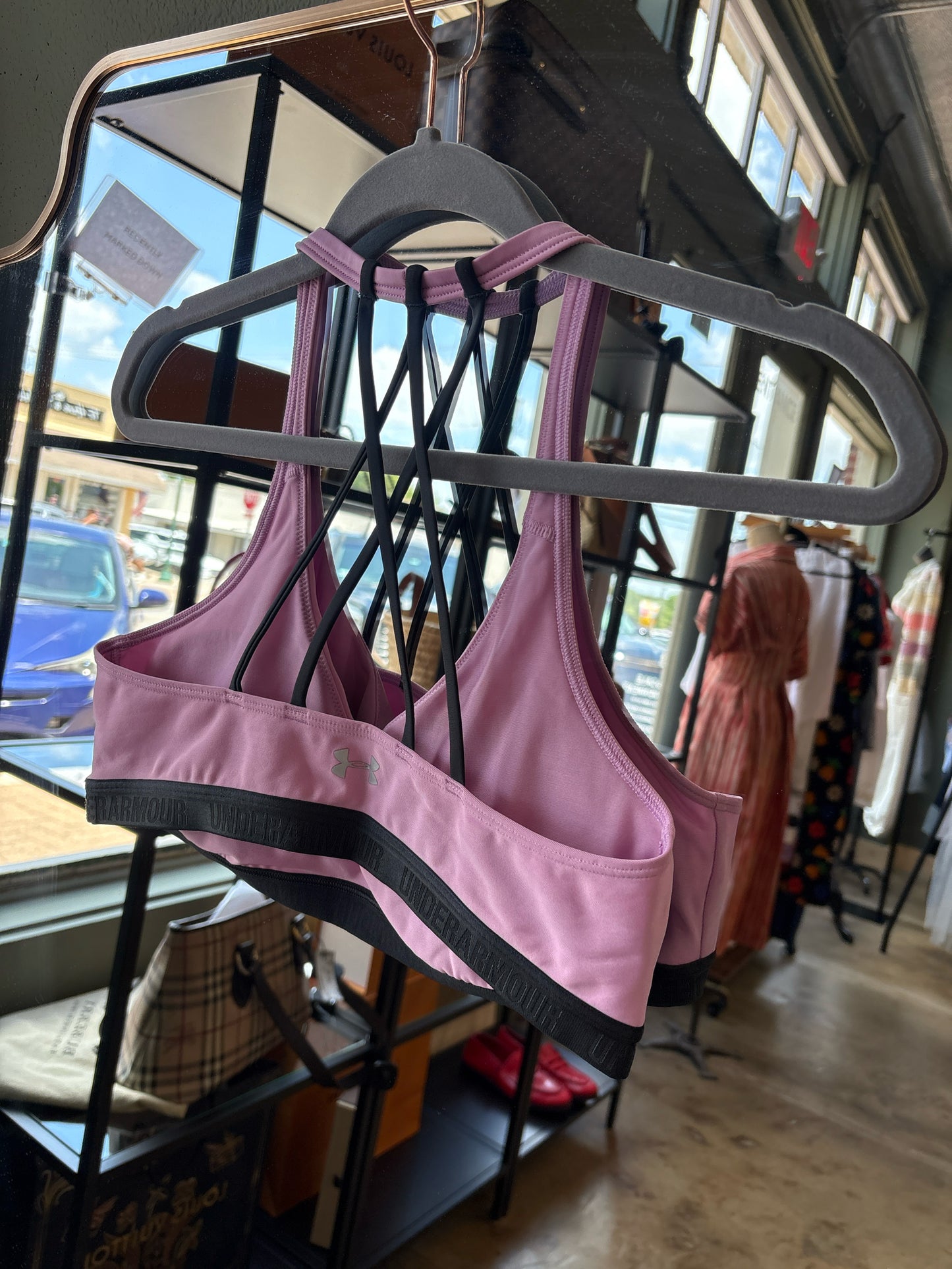 Under Armour Size M pink and gray Sportsbra