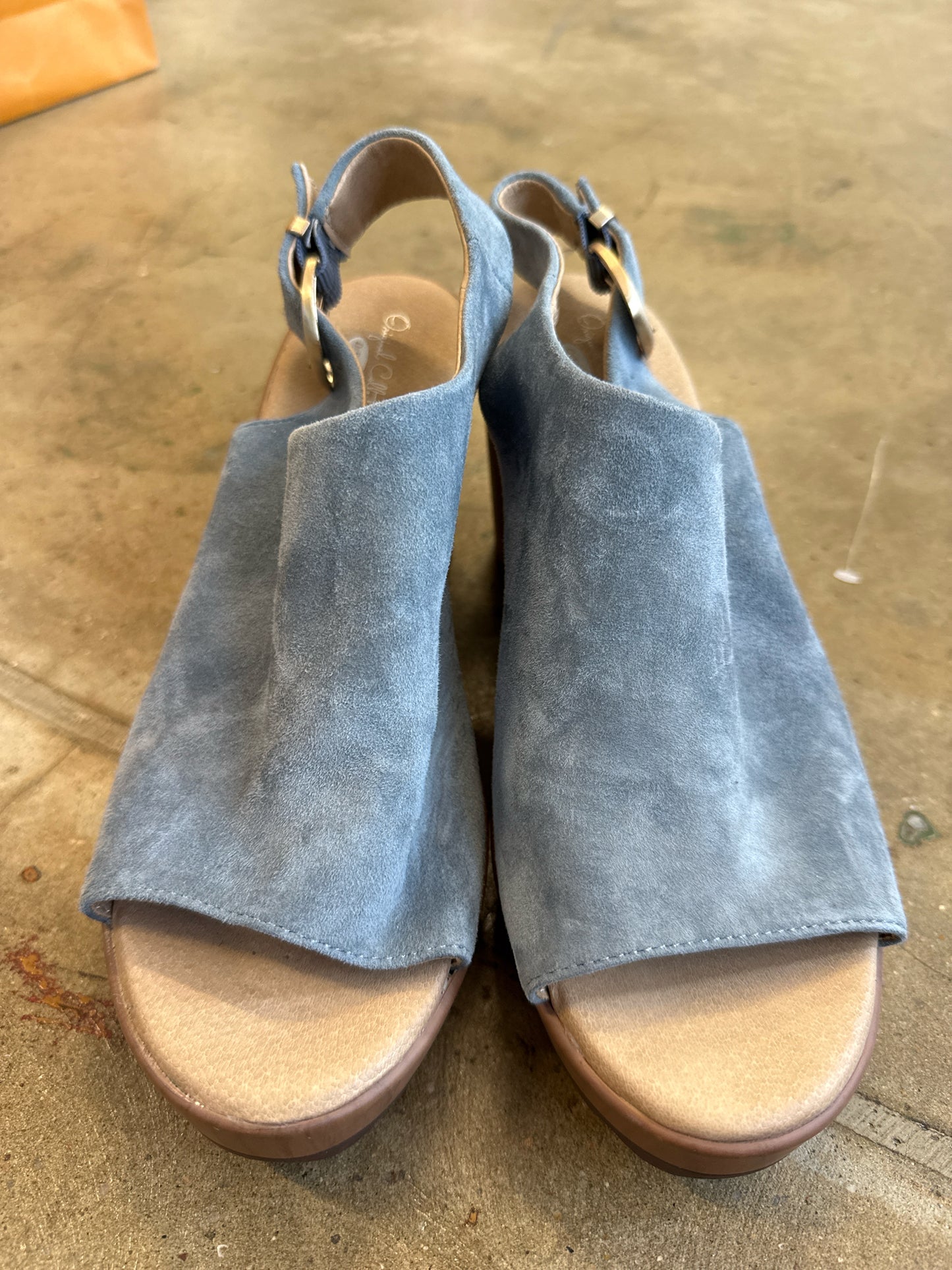 dr scholls Shoe Size 8.5 Blue Wedge