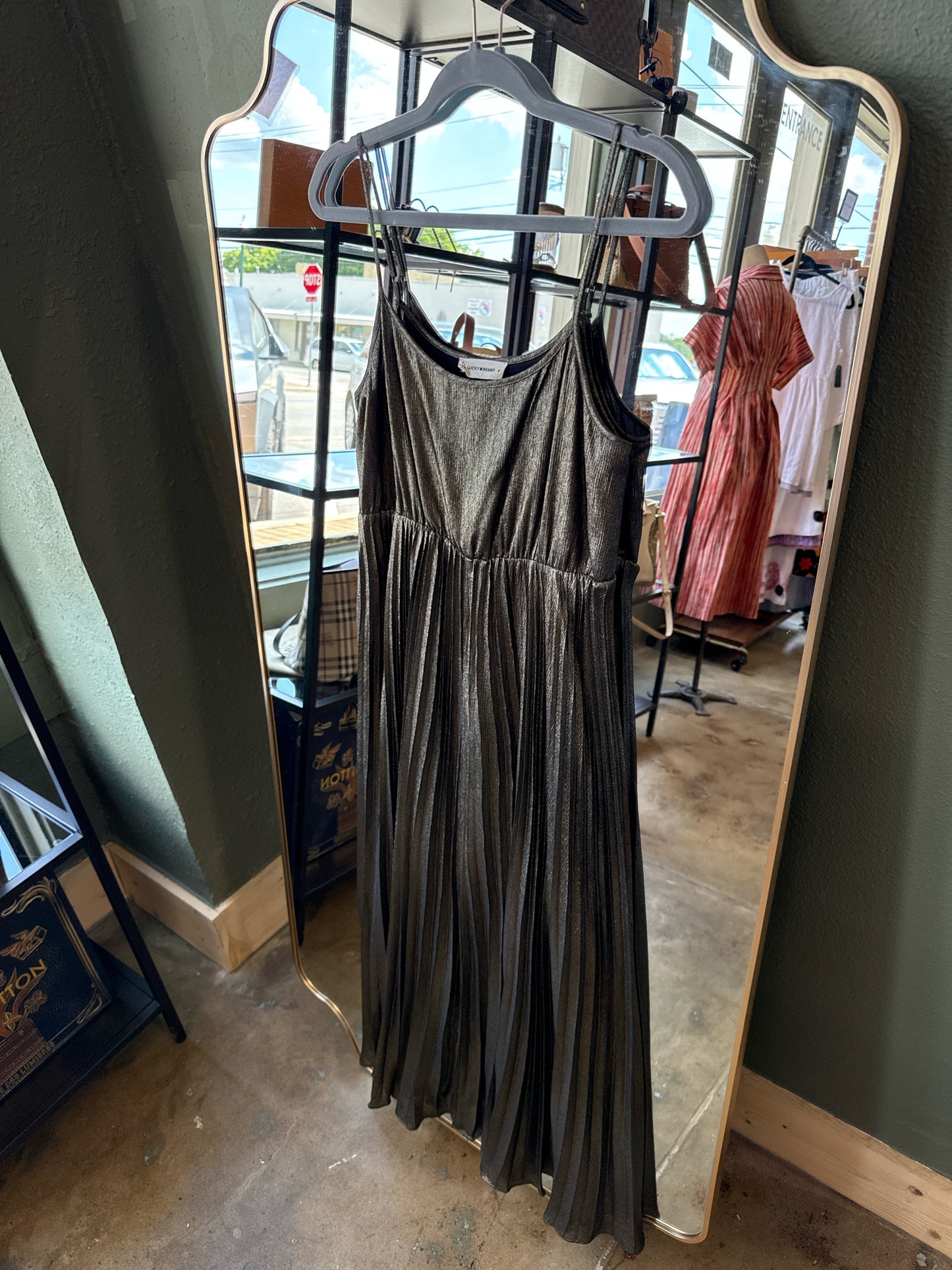 Lucky Brand Size M Gold Dress