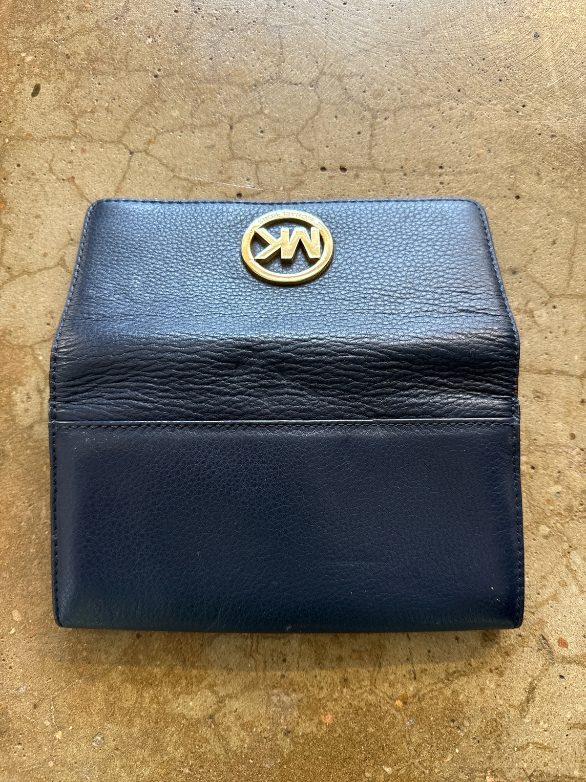 MICHAEL KORS Navy Wallet/Wristlet