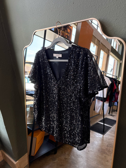 LOFT Size M Black Top