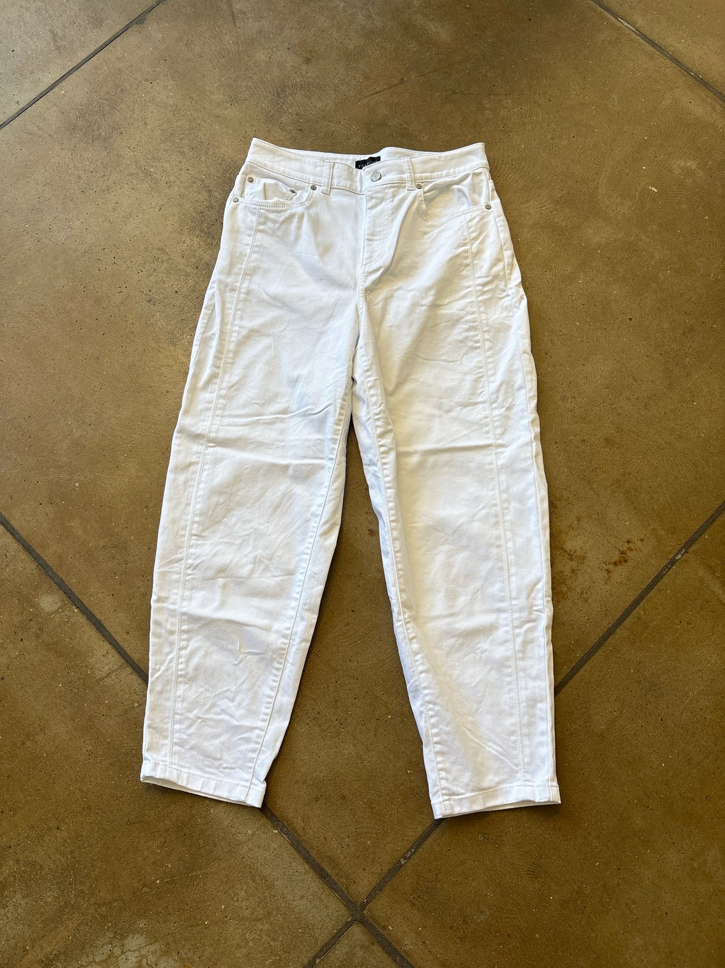 TALBOTS Size 6 White Jeans