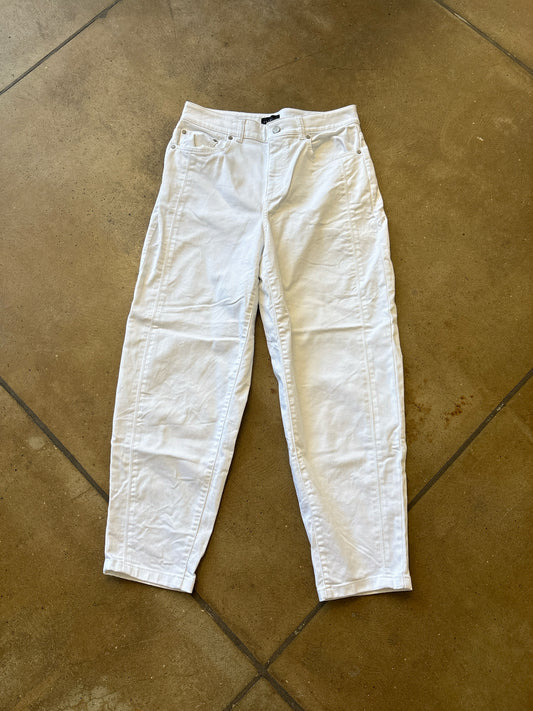 TALBOTS Size 6 White Jeans
