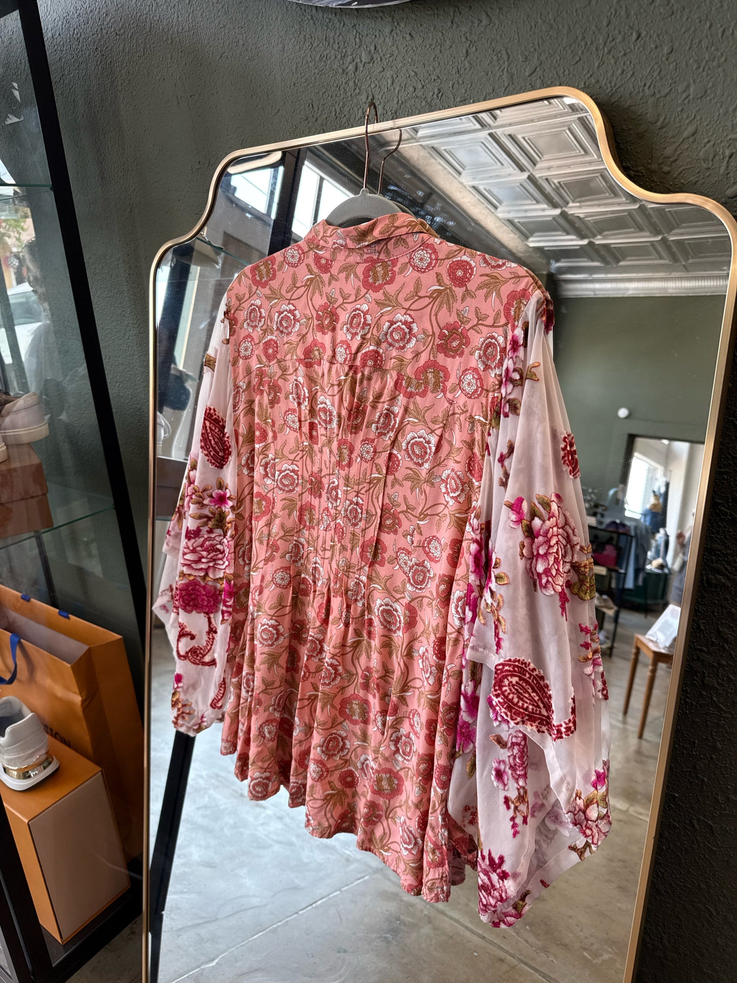 ARATTA SILENT JOURNEY Size XL Pink/Yellow Top