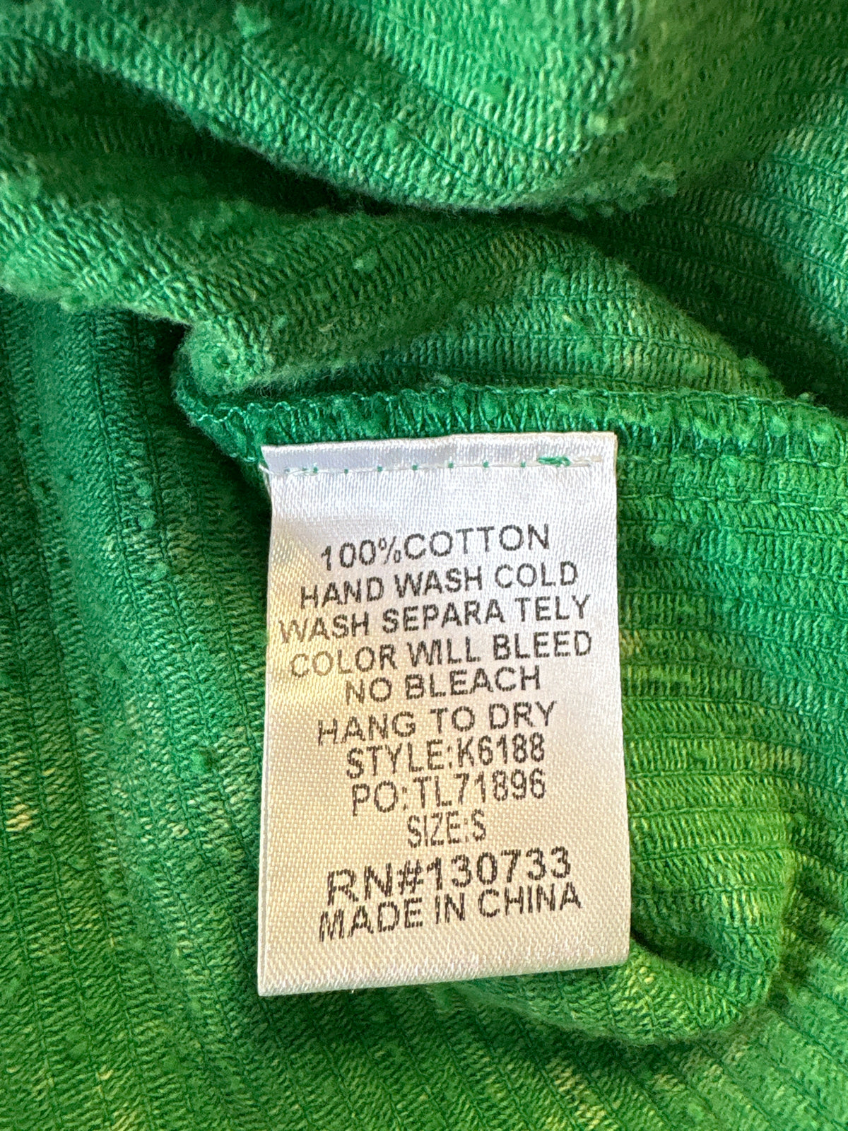 Umgee Size S Green Shacket