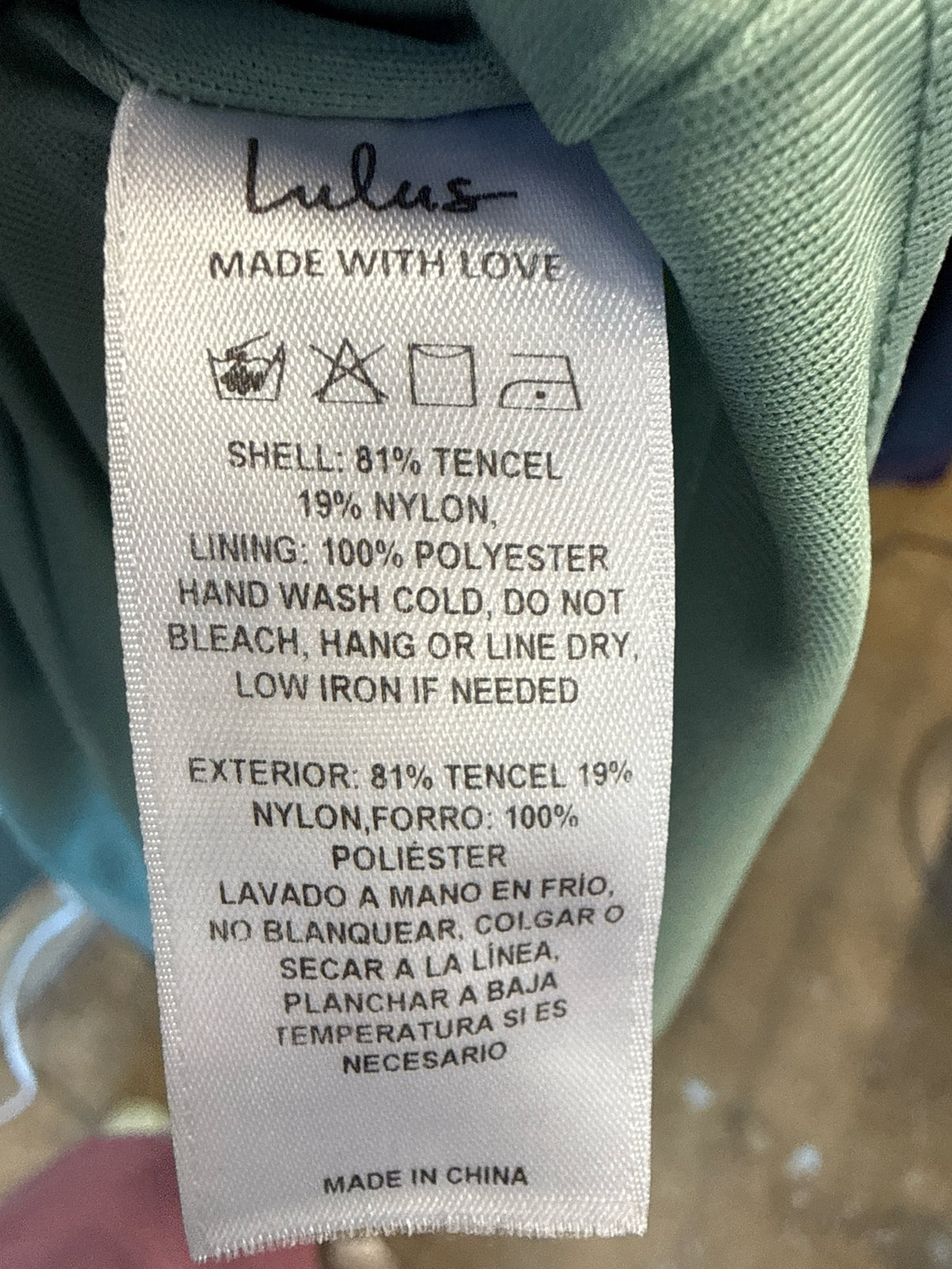 Lulus Size M seafoam Dress