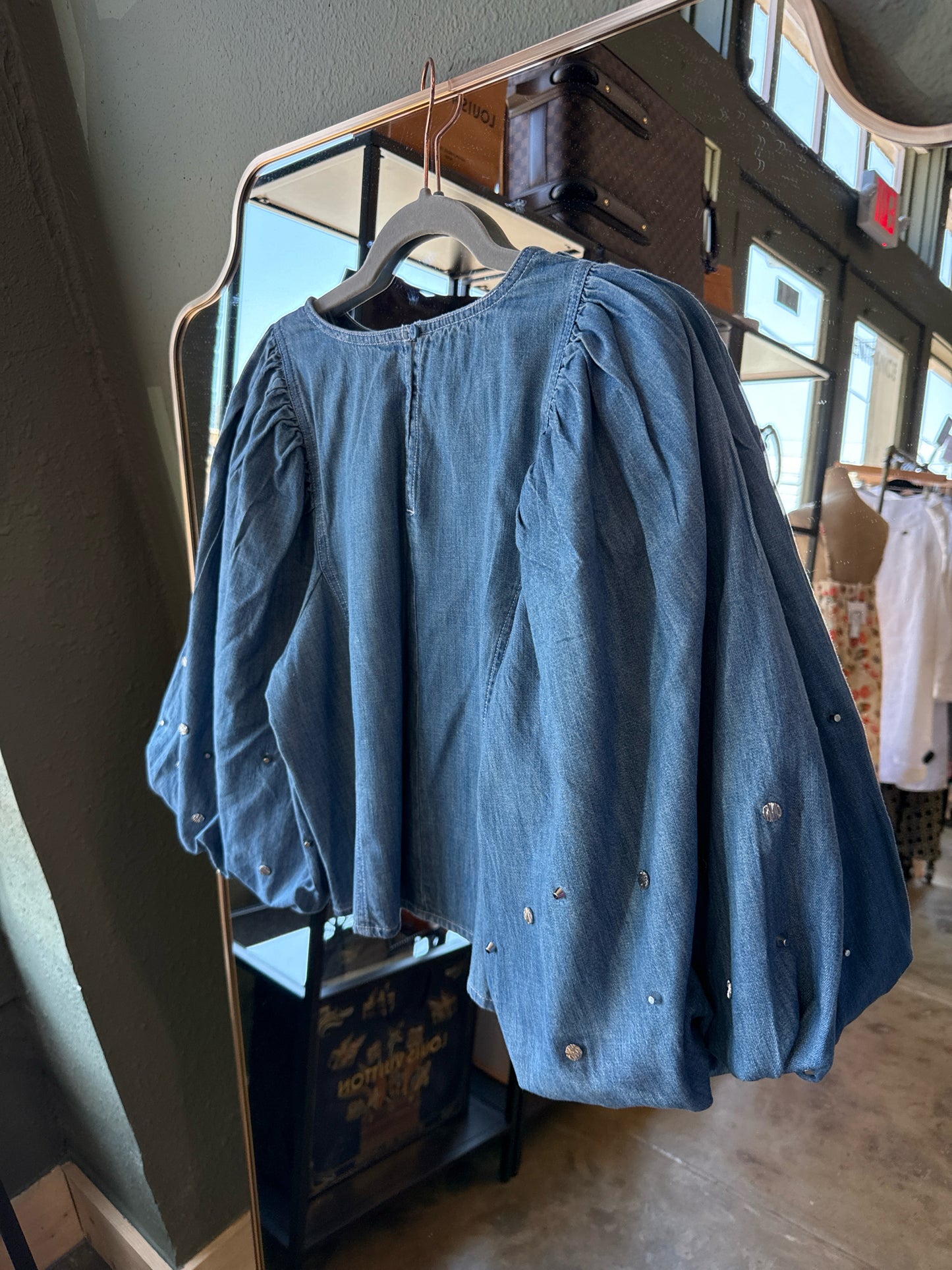 LOFT Size 8 Denim Top
