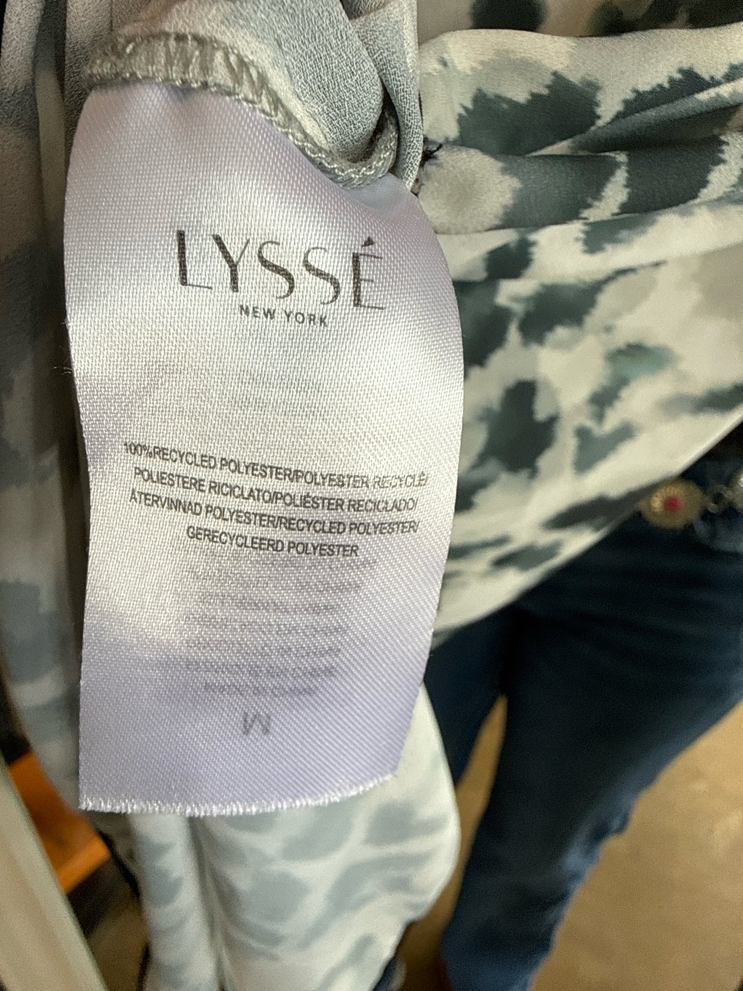 Lysse Size M White/Gray Top