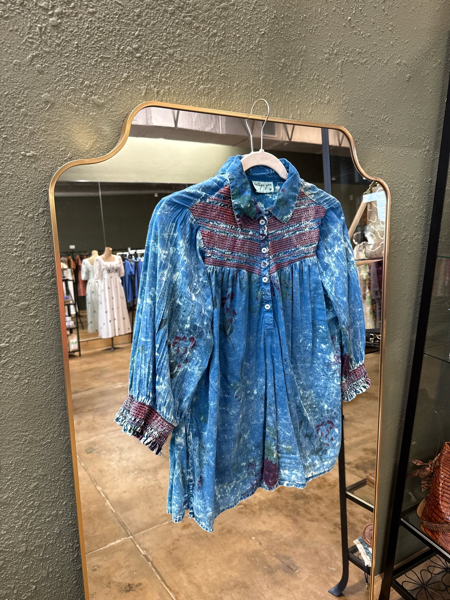 Vintage Goa Size M Blue Top
