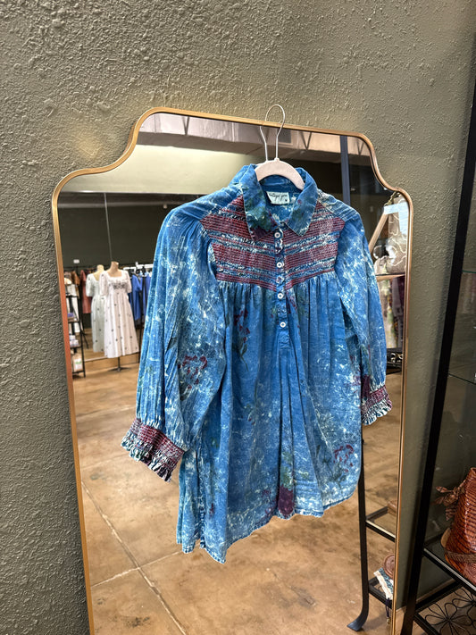 Vintage Goa Size M Blue Top
