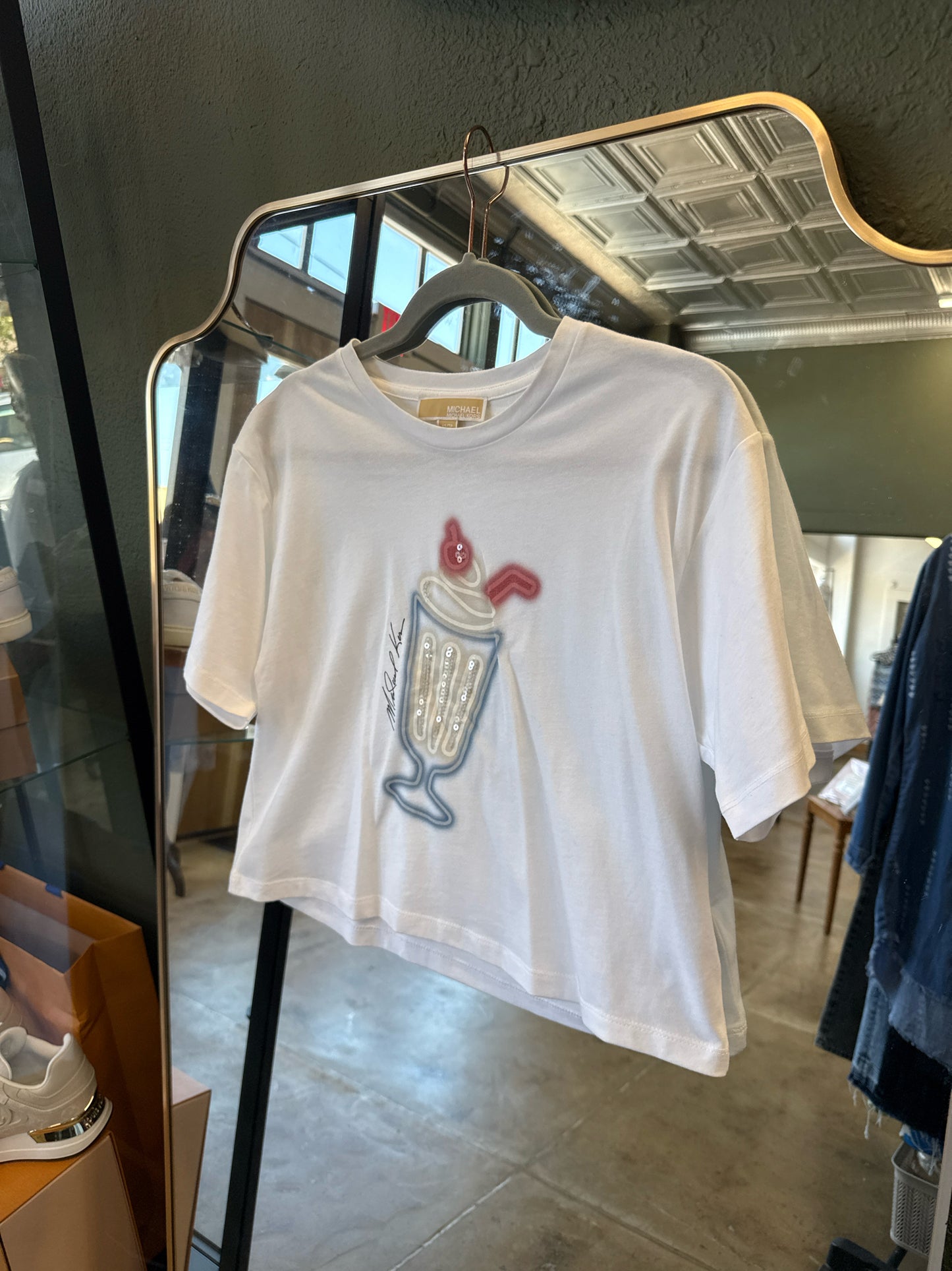 MICHAEL KORS Size XS White Top