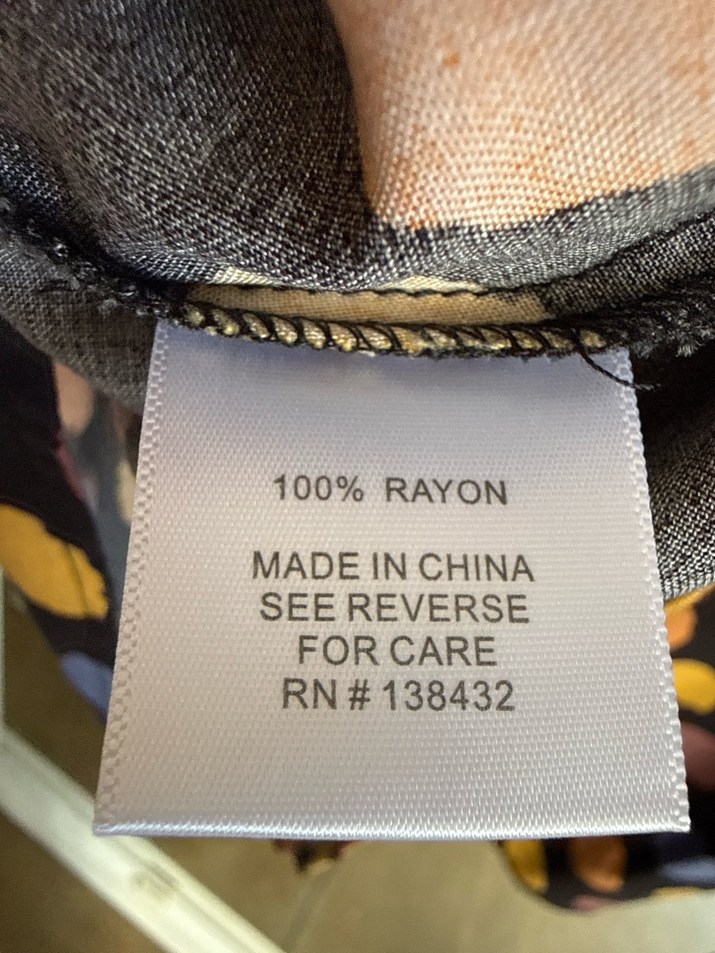 MODCLOTH Size XL Black/Multi Top