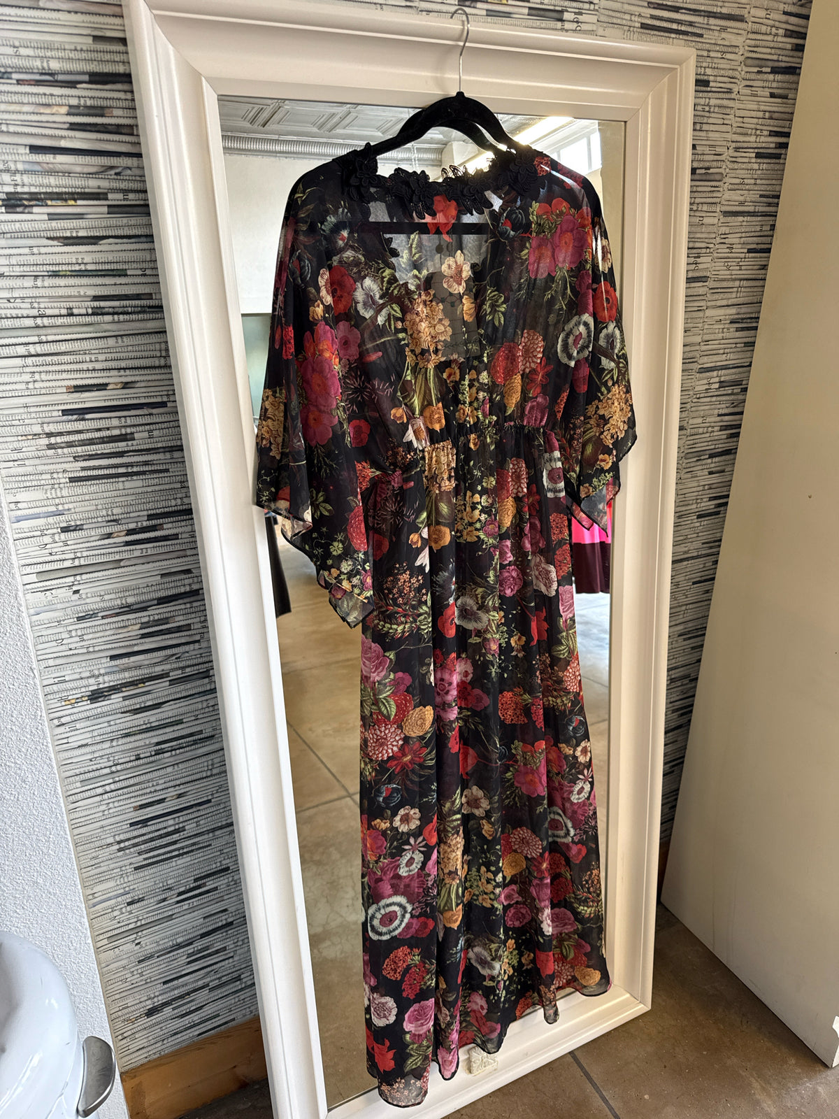 Farm for Anthropologie Size S black/floral Dress