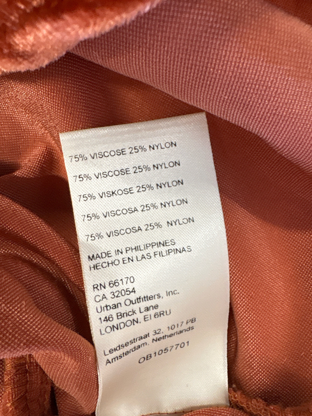 Pilcro Size S Burnt Dark Orange Top